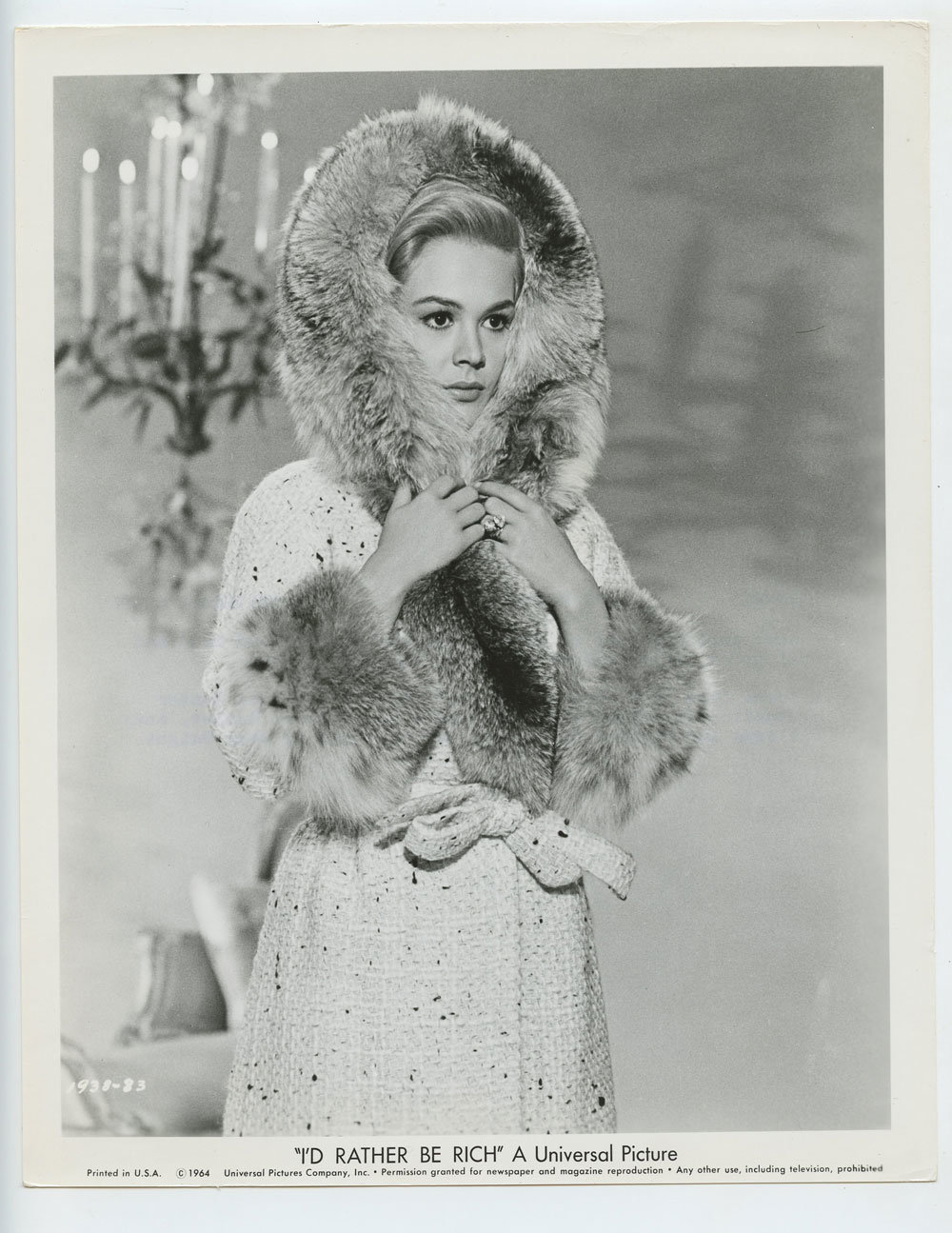 Sandra Dee Photo 1964 I'd Rather Be Rich Original Vintage