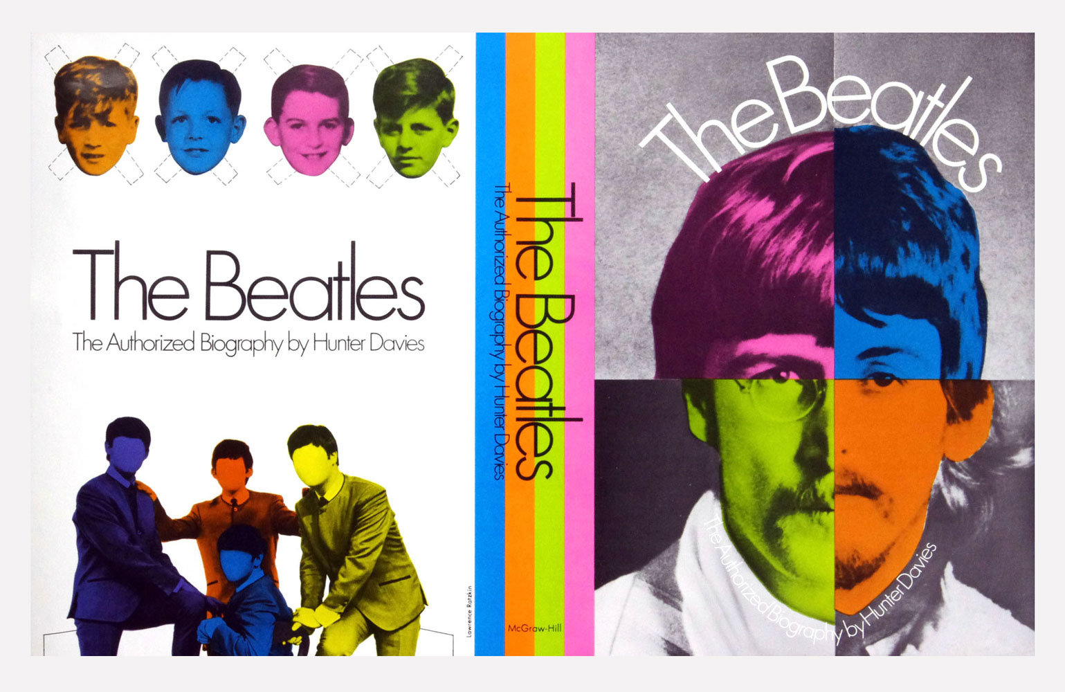 The Beatles Poster 1968 The Authorized Biography Promotion