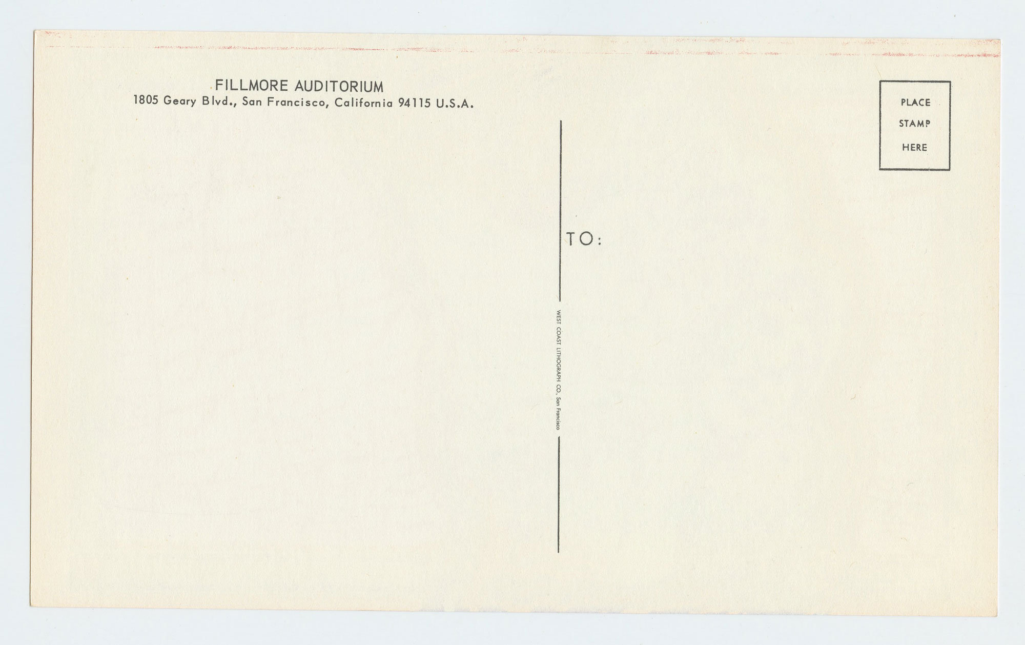 BG  48 Postcard Jefferson Airplane 1967 Feb 3