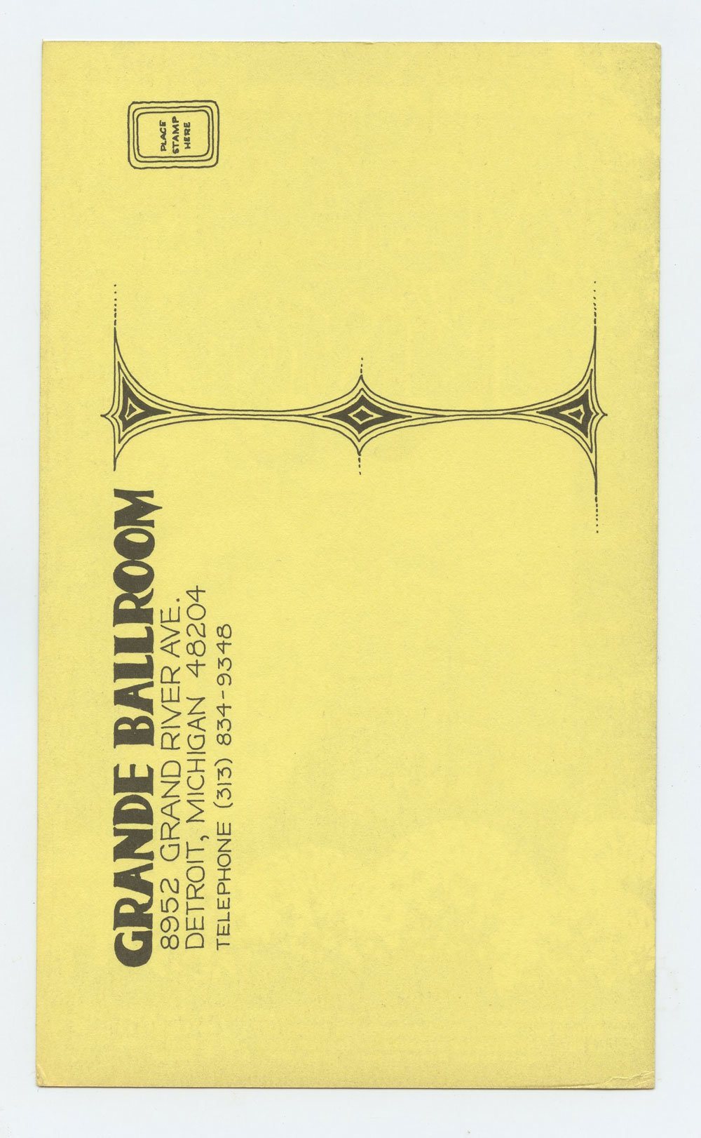 Grande Ballroom Postcard 1968 Aug 23 Albert King Jagged Edge