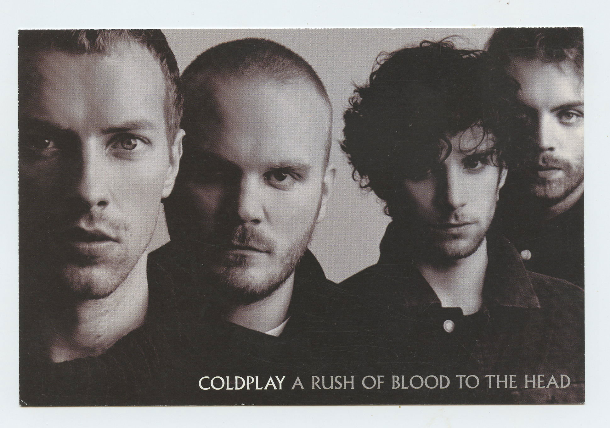 COLDPLAY Postcard A Rush of Blood to the Head promo 2002 Capitol Records