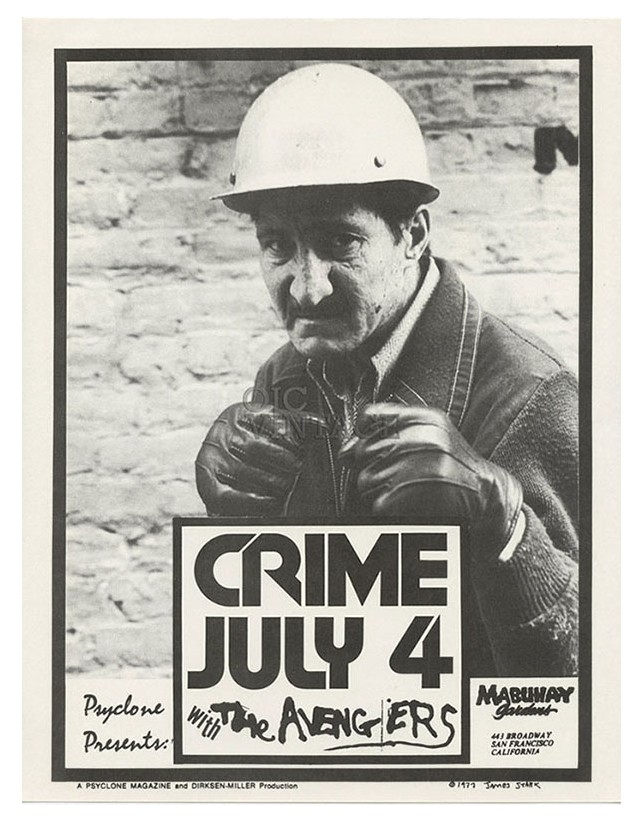 Crime Handbill 1977 Jul 4 Mabuhay Gardens San Francisco