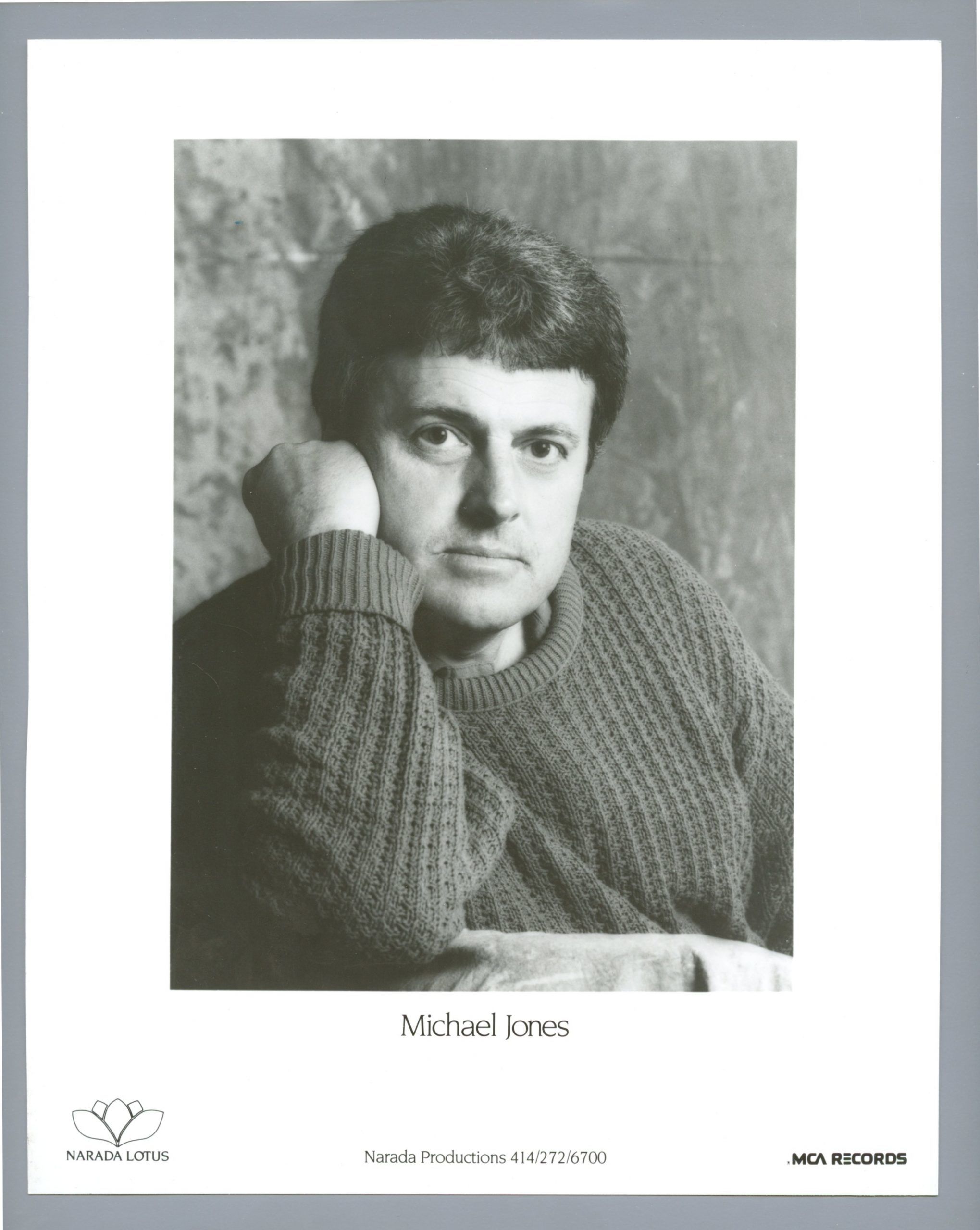 Michael Jones Photo 1980s MCA Records