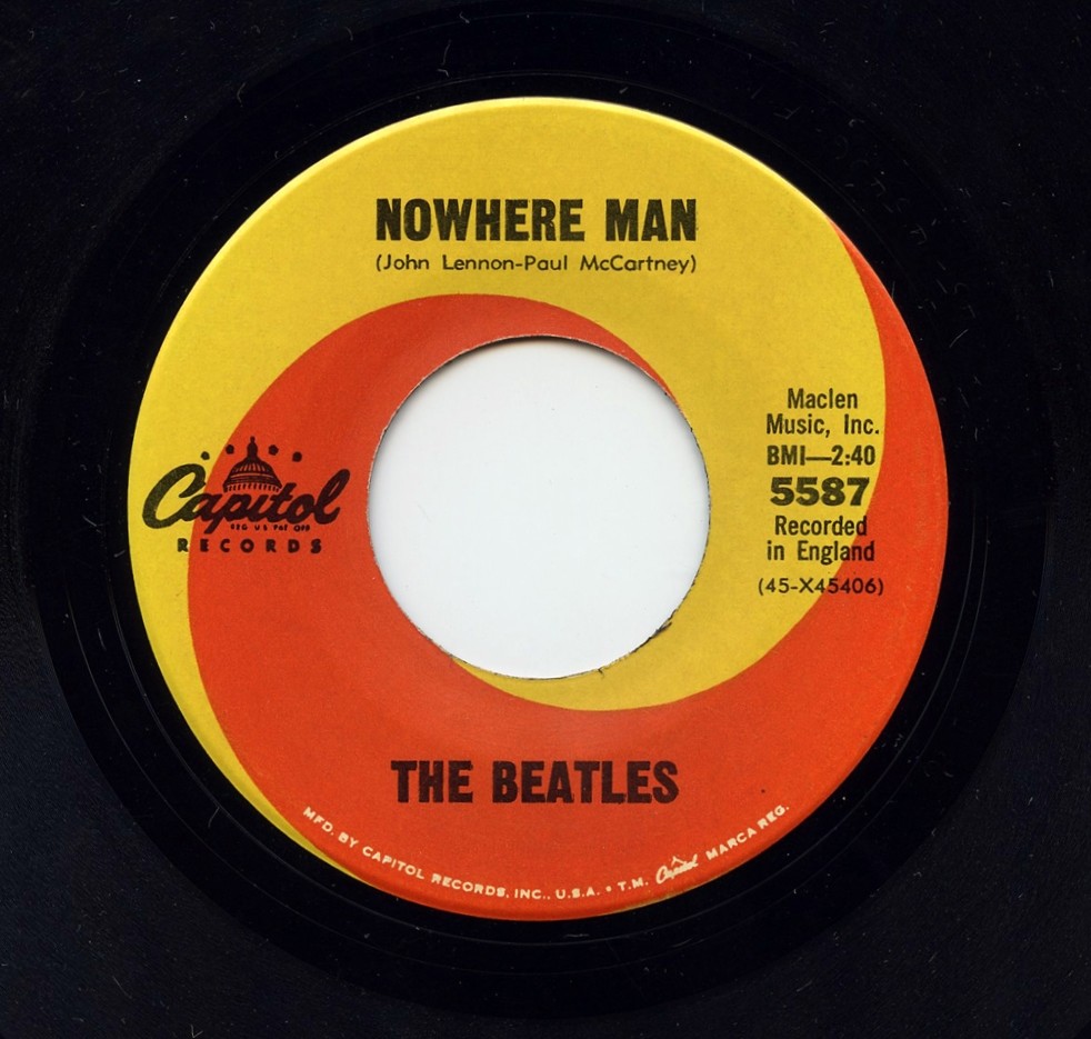 The Beatles Vinyl Nowhere Man / What Goes On 1966