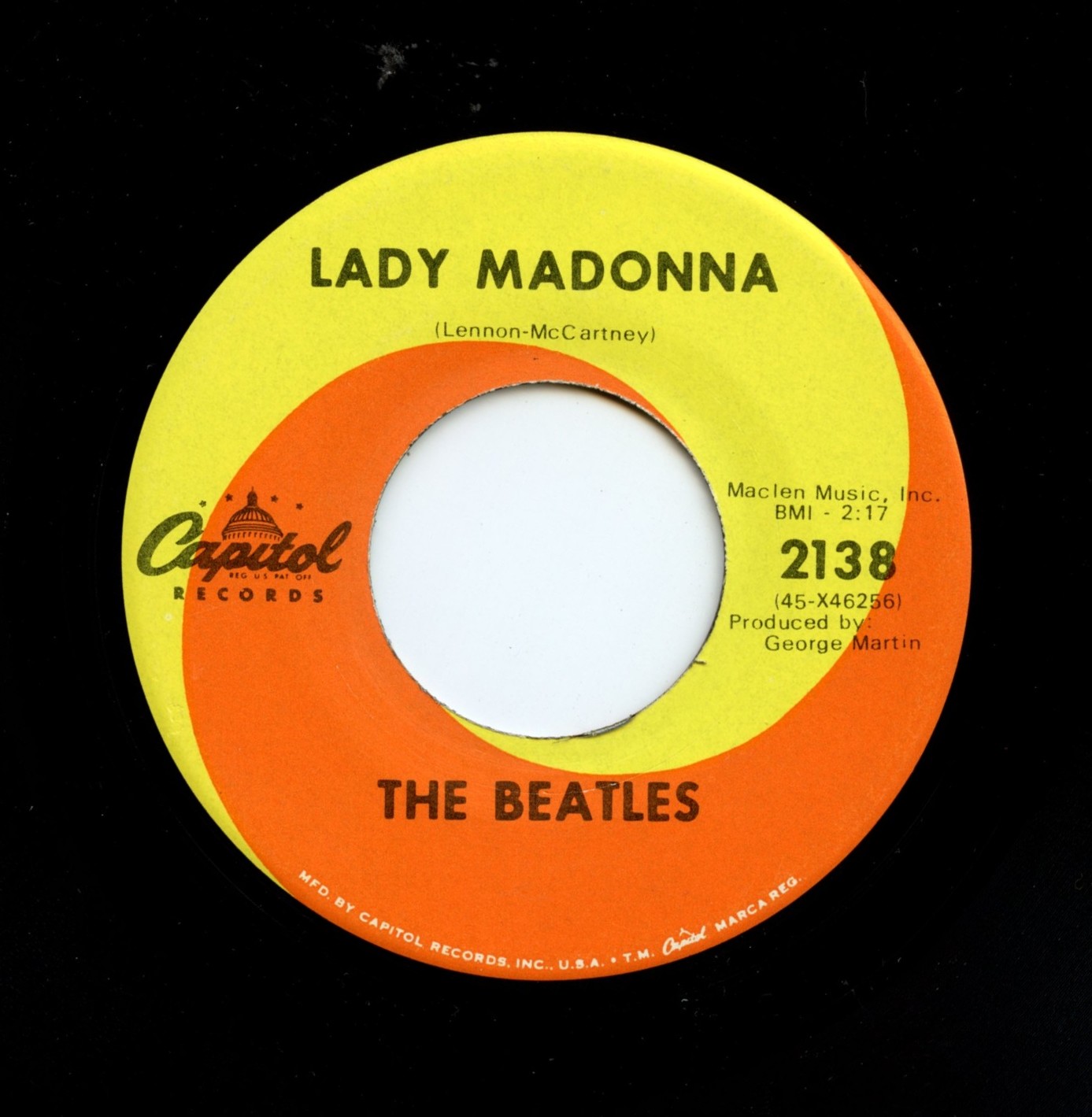 The Beatles ‎Vinyl Lady Madonna / The Inner Light 1968