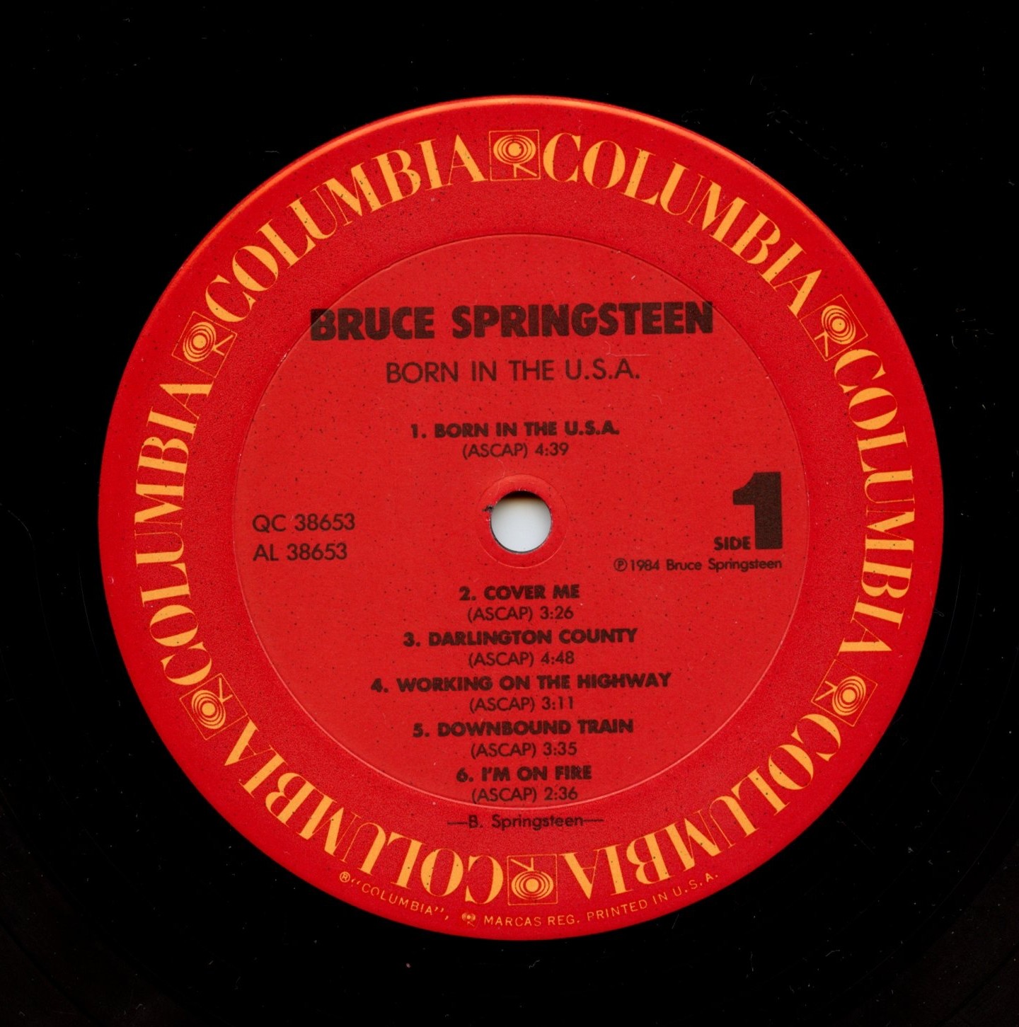 Bruce Springsteen Vinyl Born In The U.S.A. 1984