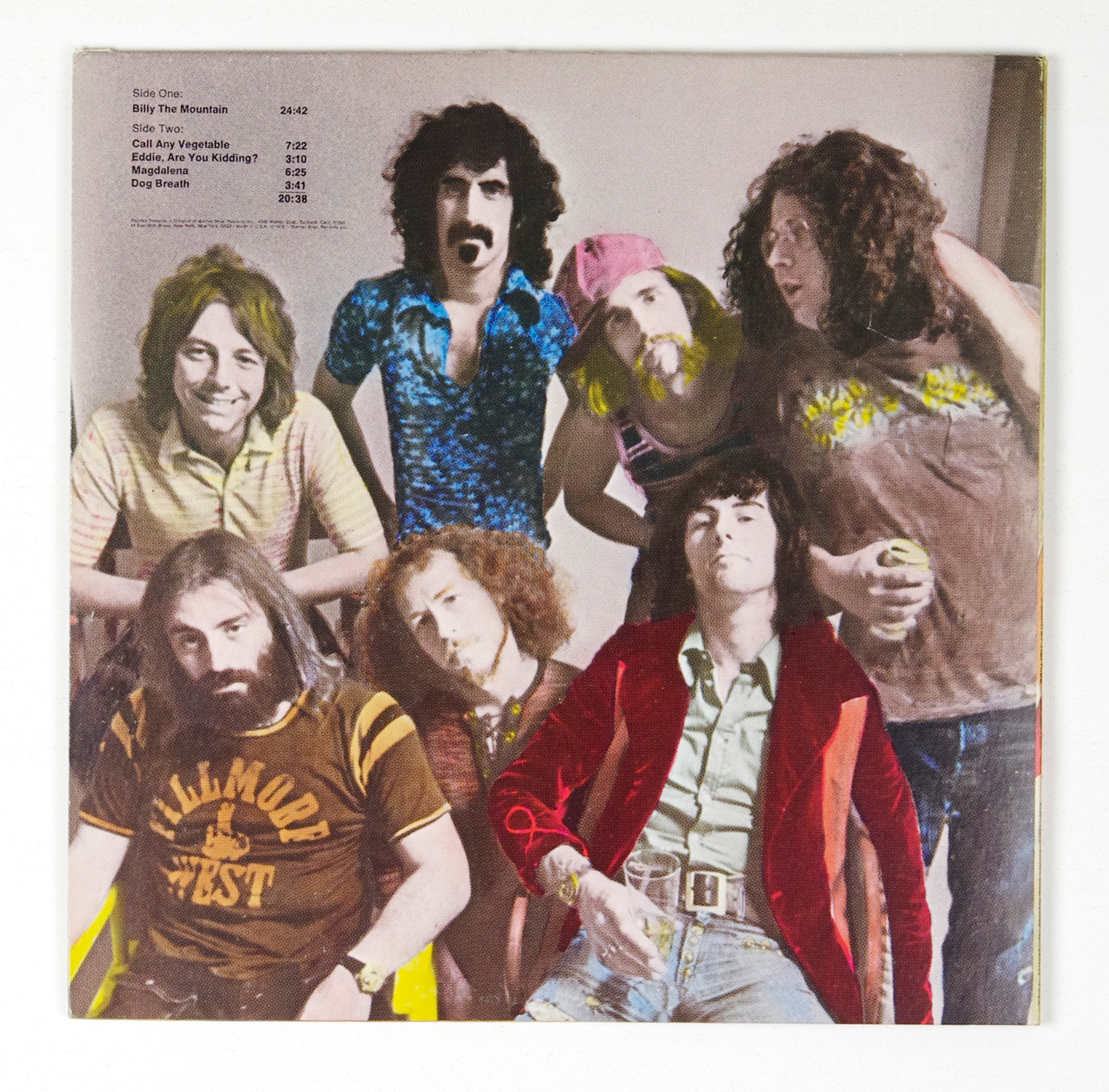 Frank Zappa The Mothers ‎Vinyl Just Another Band From L.A. 1972