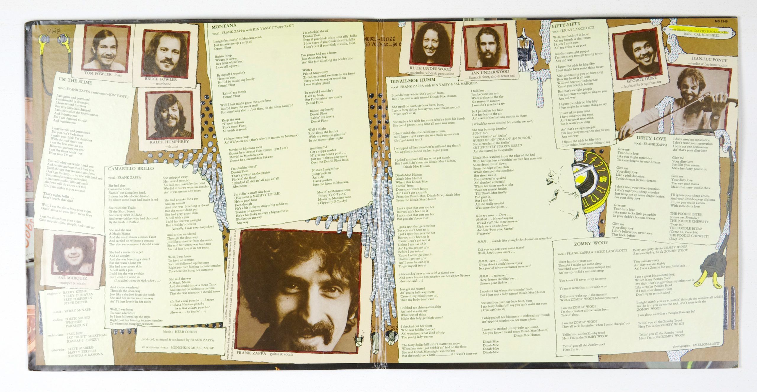Frank Zappa The Mothers ‎Vinyl Over-Nite Sensation 1973