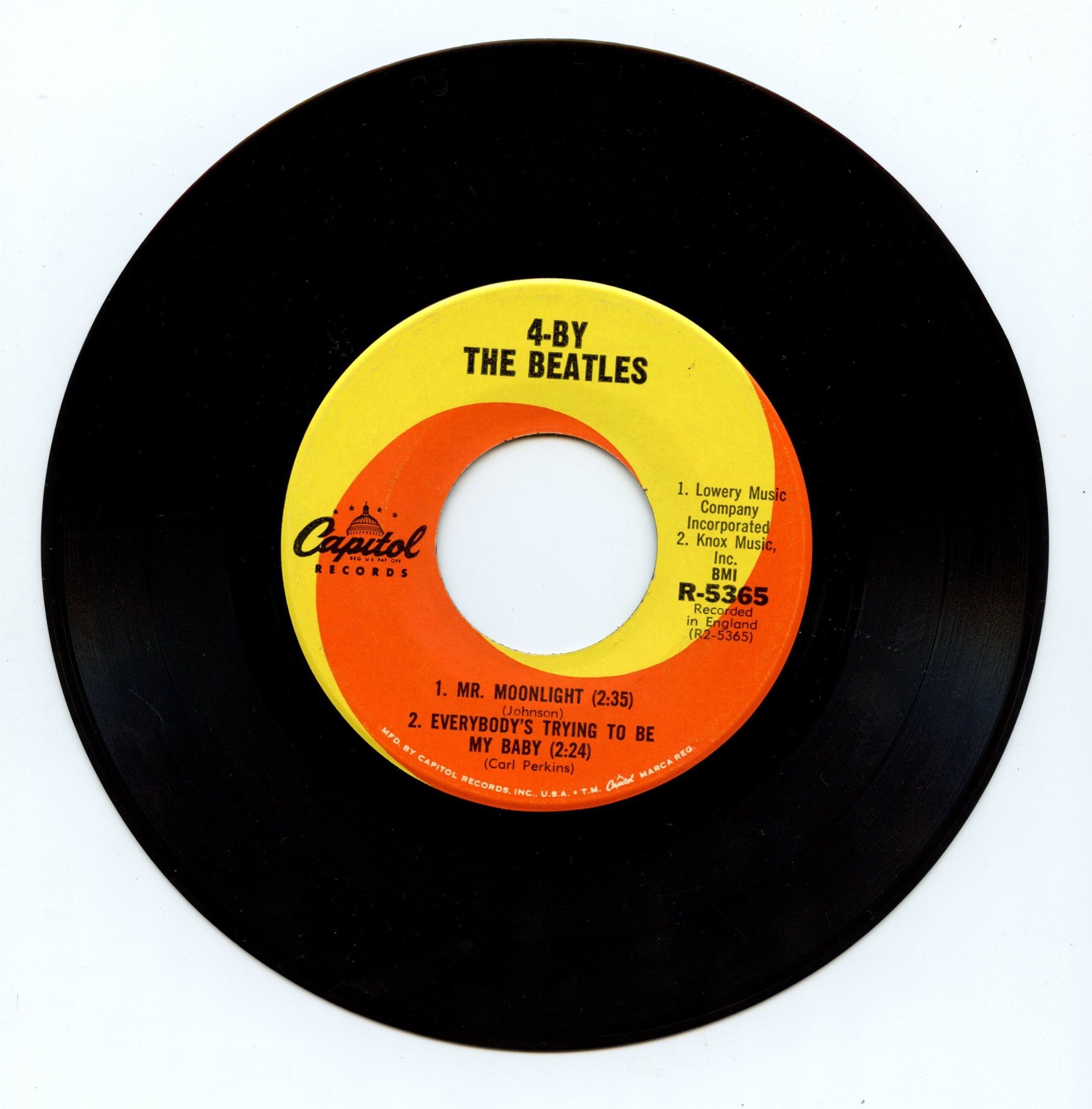 The Beatles ‎Vinyl 4 By 4 / 4 - By The Beatles 1965