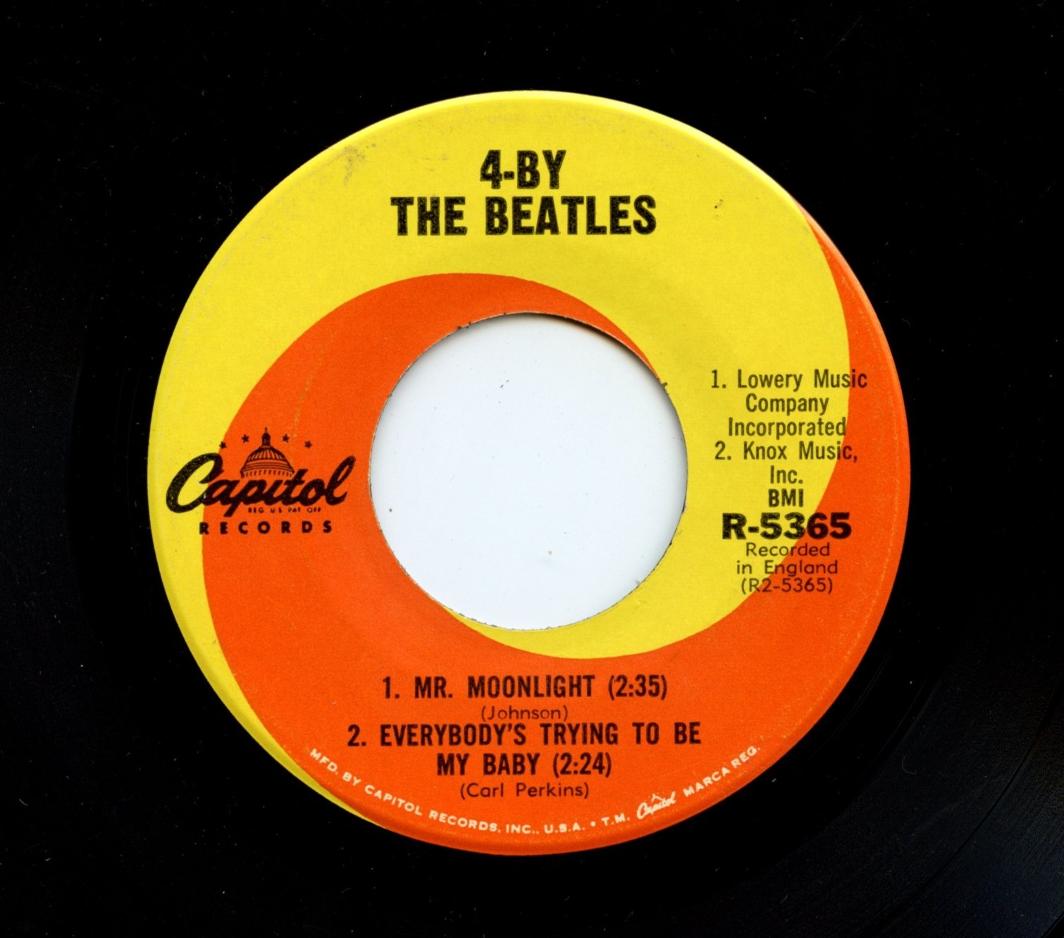 The Beatles ‎Vinyl 4 By 4 / 4 - By The Beatles 1965