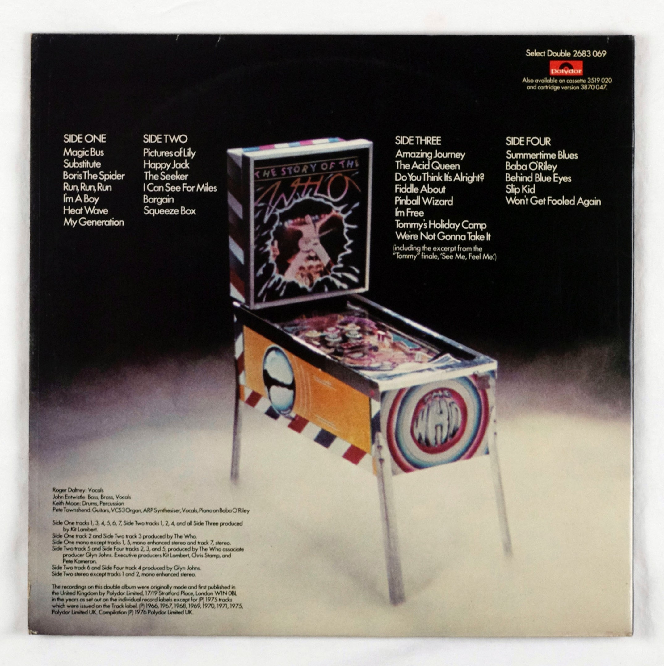 The Who ‎Vinyl The Story Of The Who 1976 UK pressing