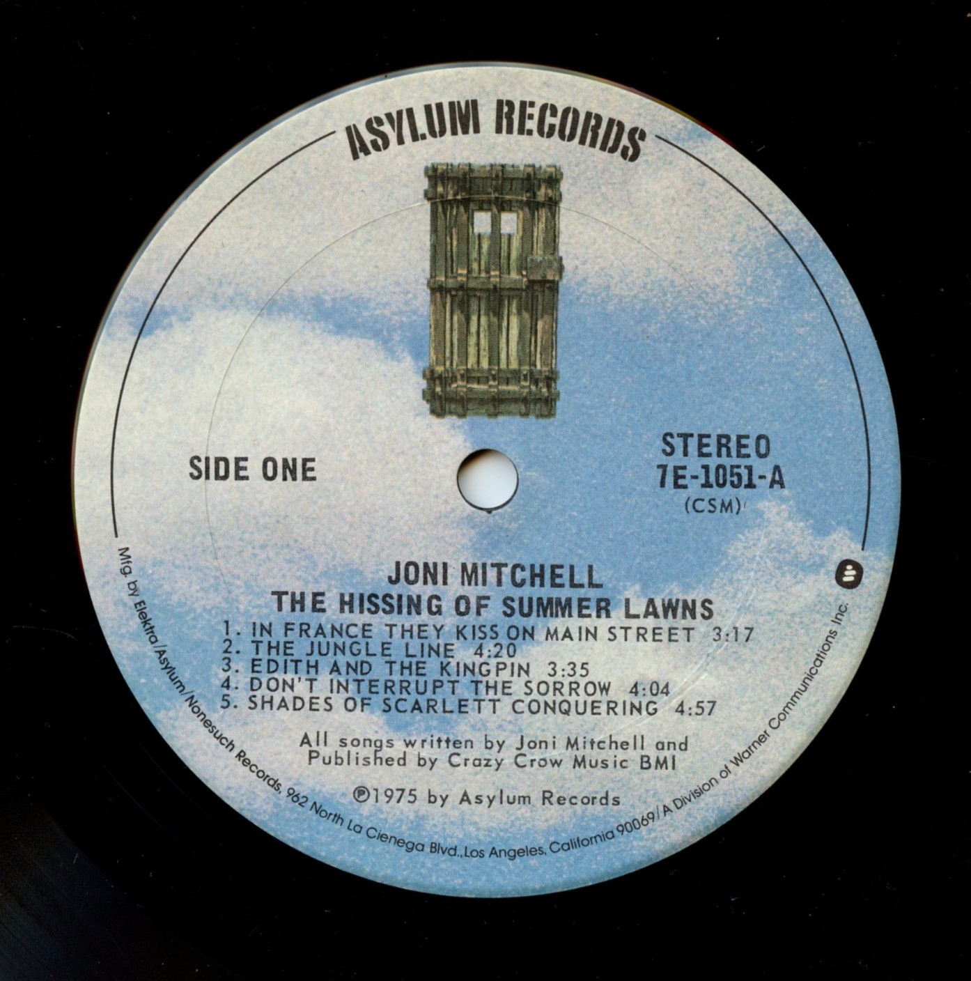 Joni Mitchell ‎Vinyl The Hissing Of Summer Lawns 1975