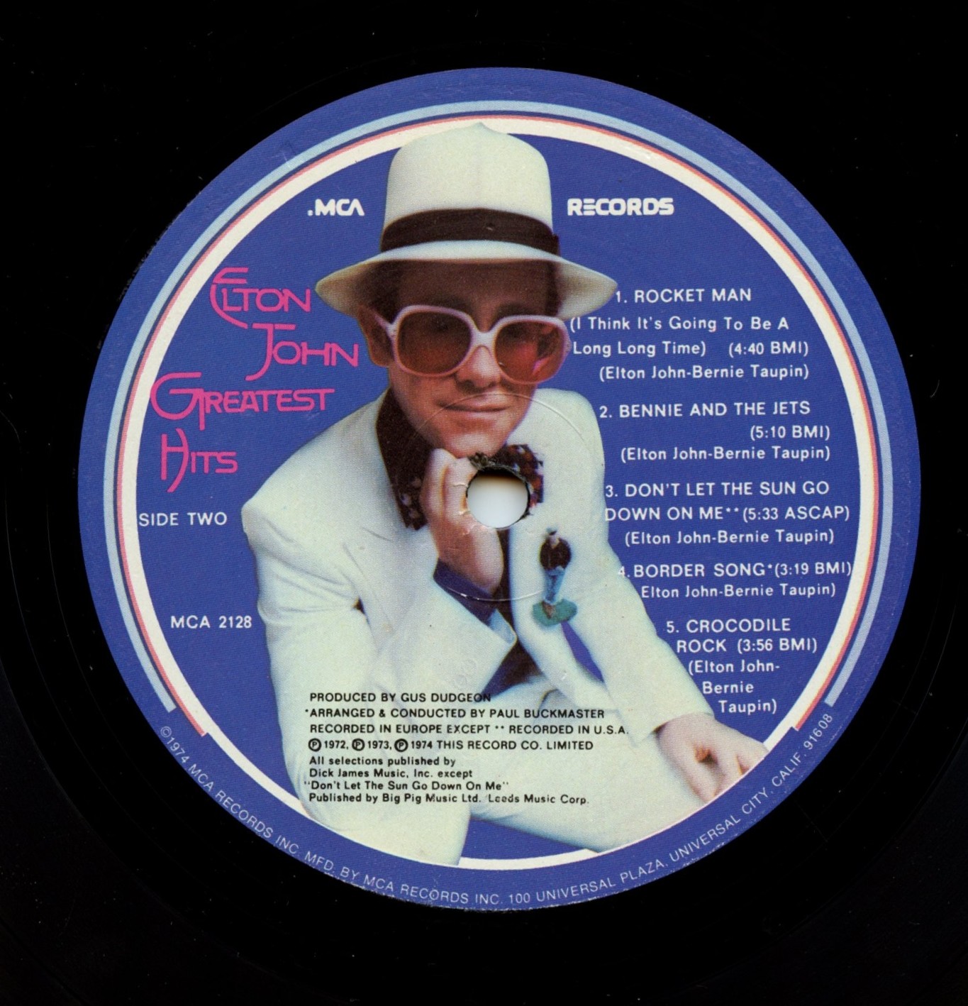 Elton John ‎Vinyl Greatest Hits 1974