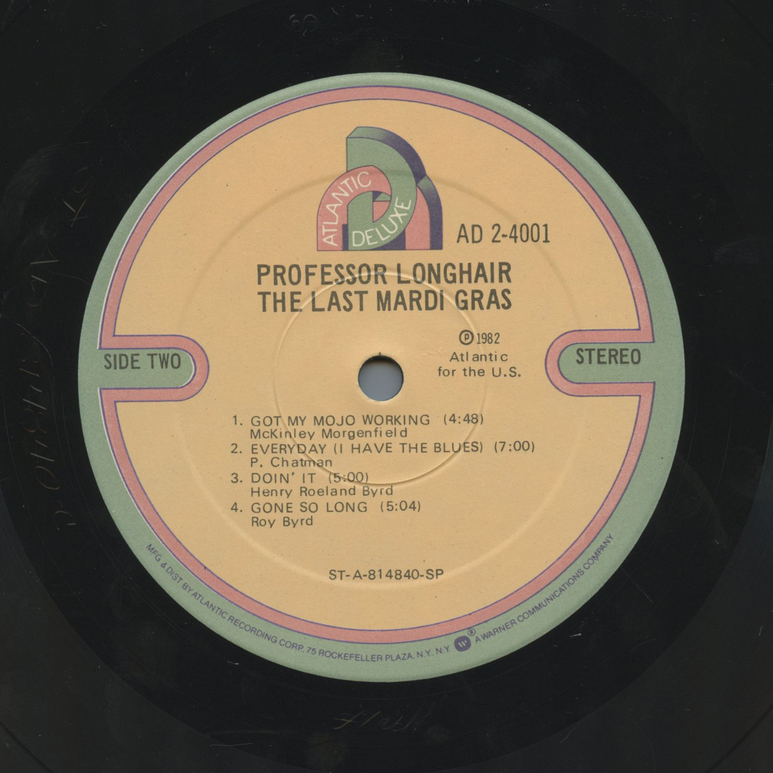 Professor Longhair ‎Vinyl The Last Mardi Gras 1982