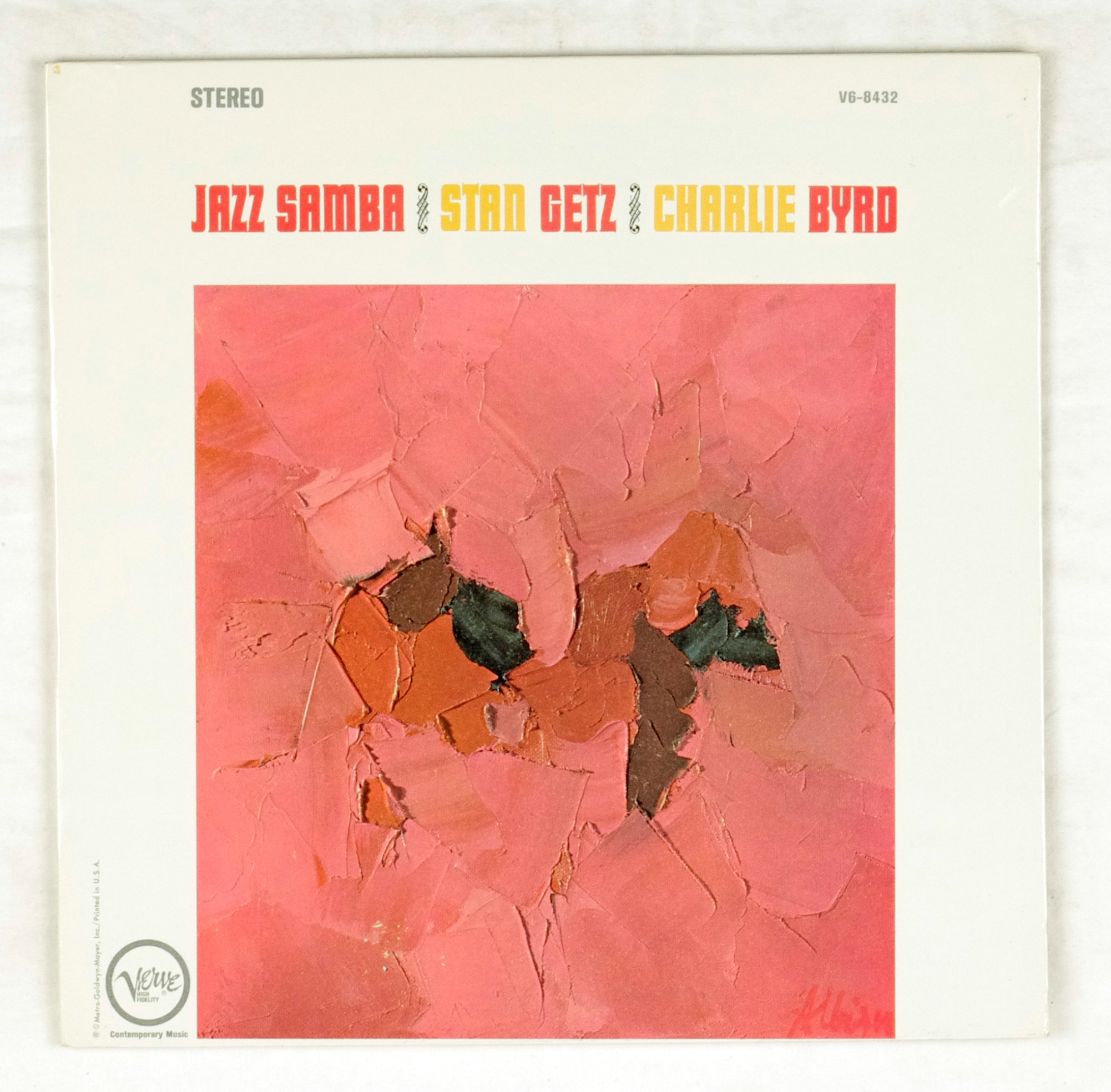 Stan Getz and Charlie Byrd ‎Vinyl Jazz Samba 1962