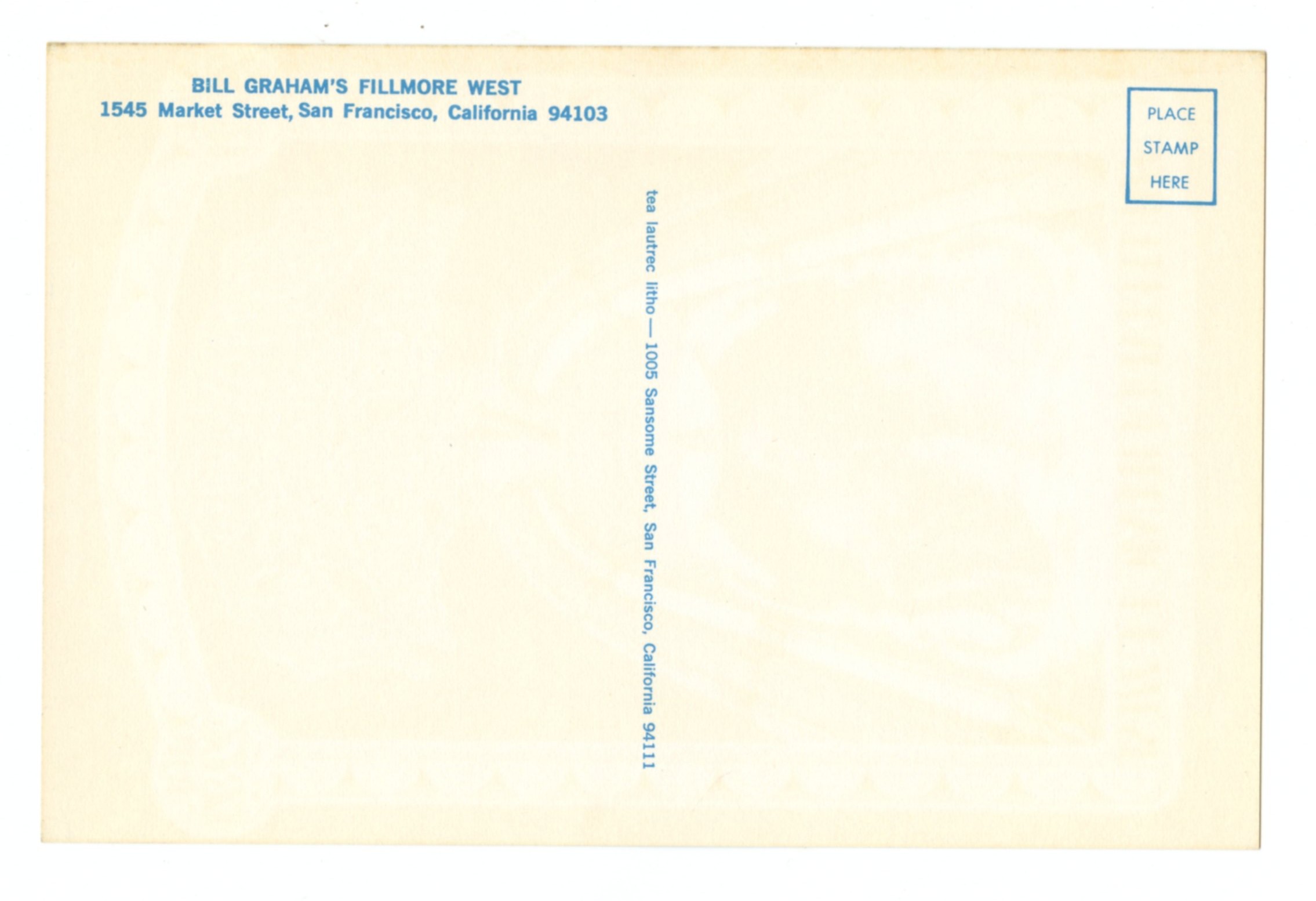 BG 165 Postcard Janis Joplin Savoy Brown 1969 Mar 20
