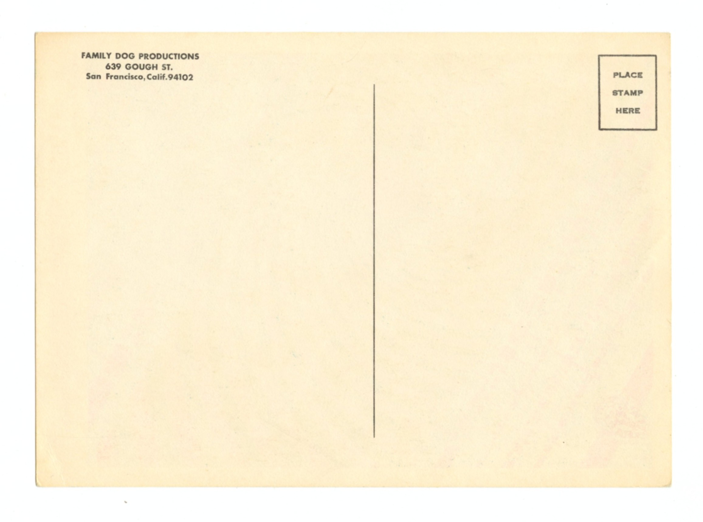 FD  57 Postcard The Doors Miller Blues Band 1967 April 14