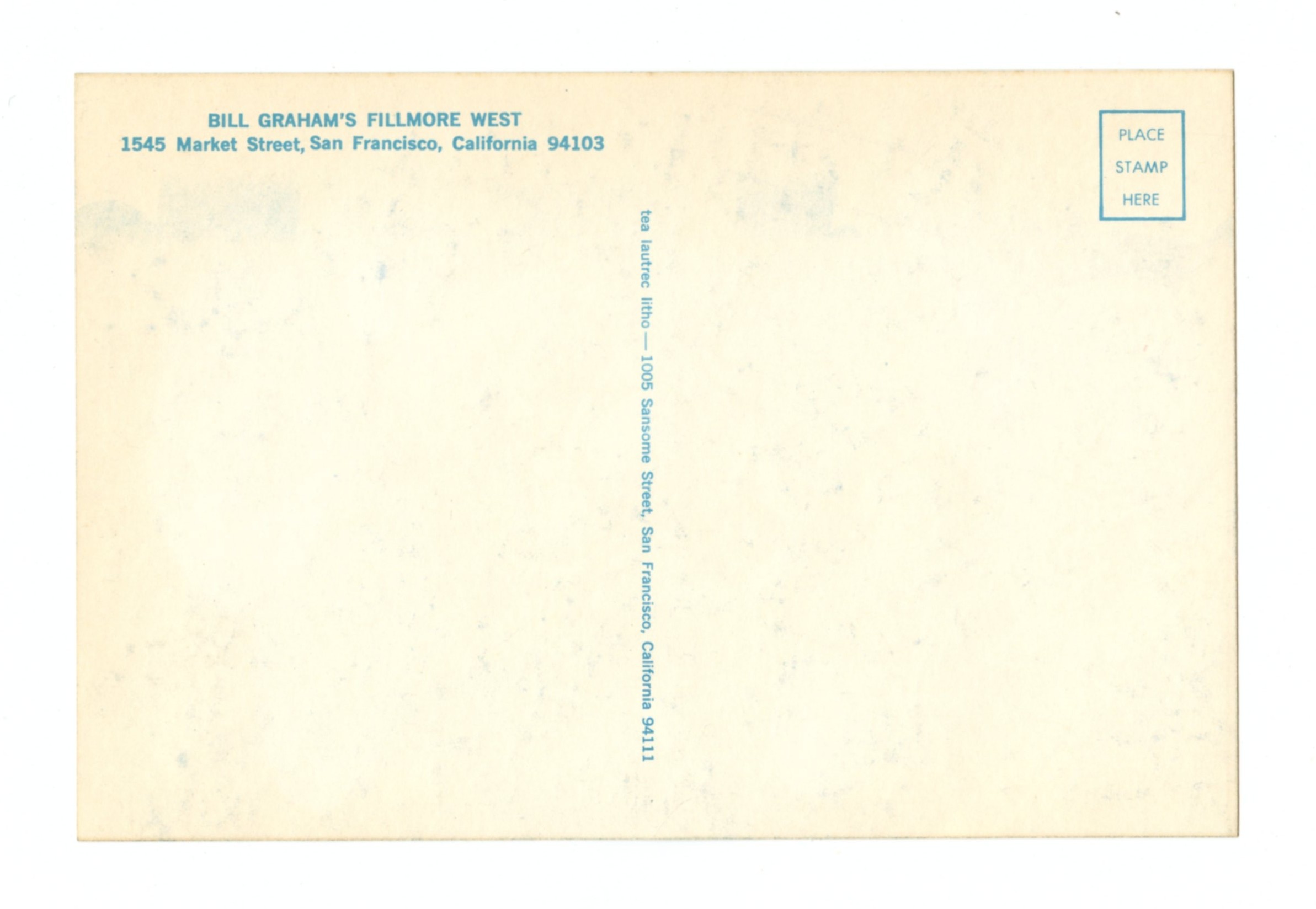 BG 146 Postcard Moody Blues Chicago Transit Authority 1968 Nov 21