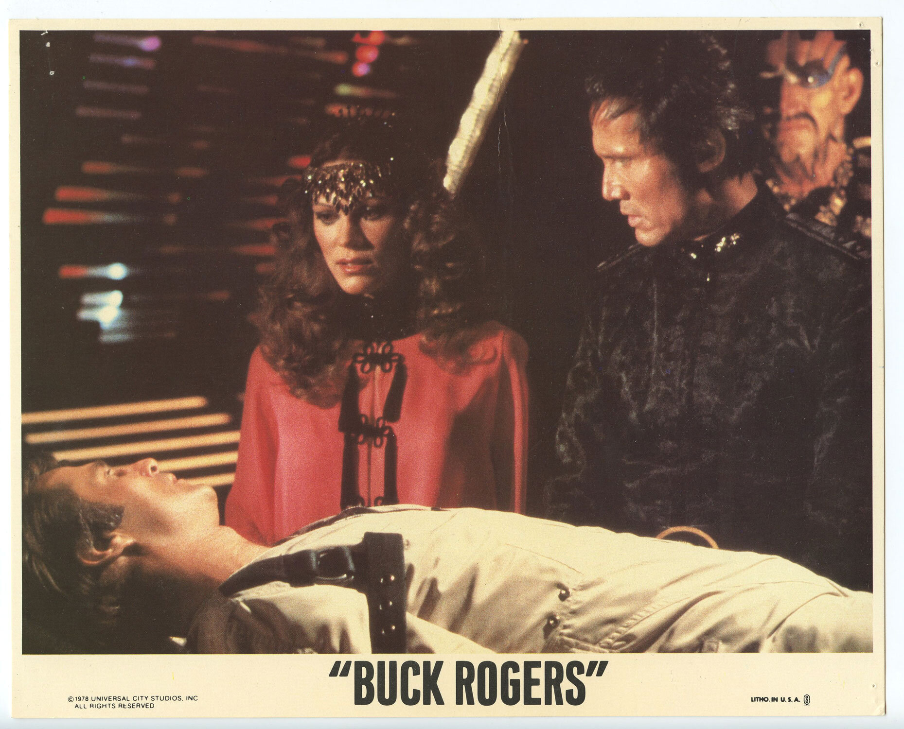 Gil Gerard Pamela Hensley Henry Silva Photo  1979 Buck Rogers in the 25th Century Original Vintage