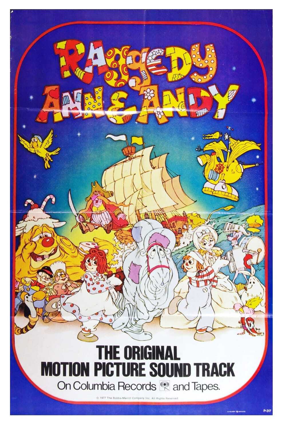 Raggedy Ann & Andy Poster 1977 A Musical Adventure Original Movie Soundtrack Album Promotion