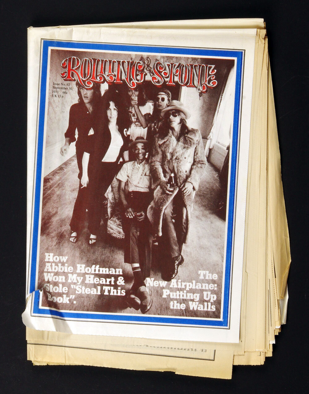Rolling Stone Magazine Back Issue 1971 Sep 30 No.92 Jefferson Airplane 