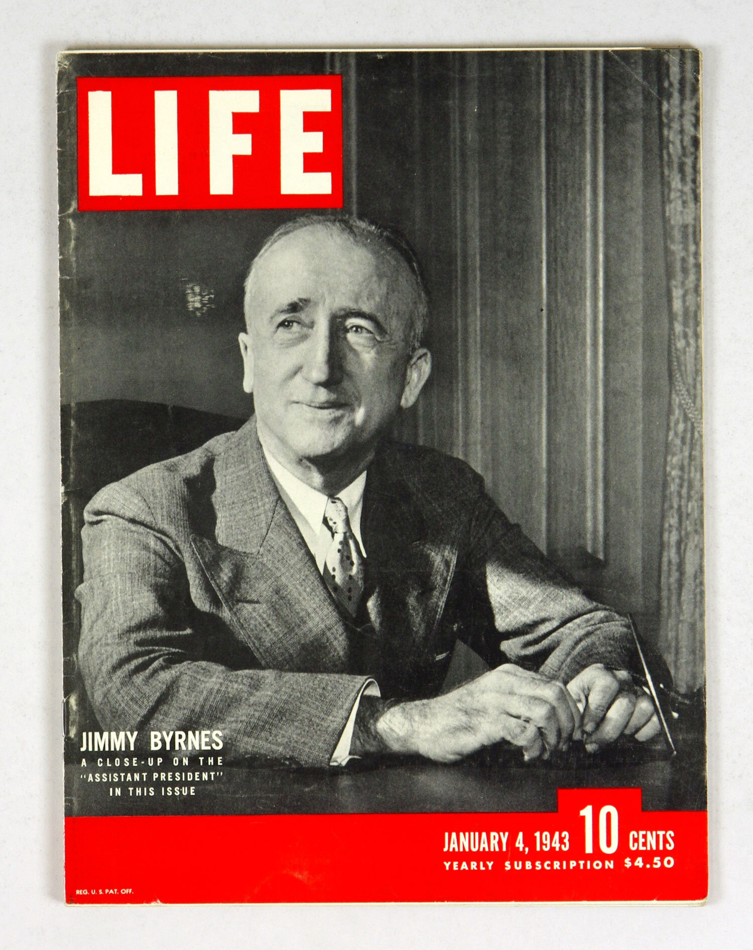 LIFE Magazine Back issue 1943 January 10 Jimmy Byrnes