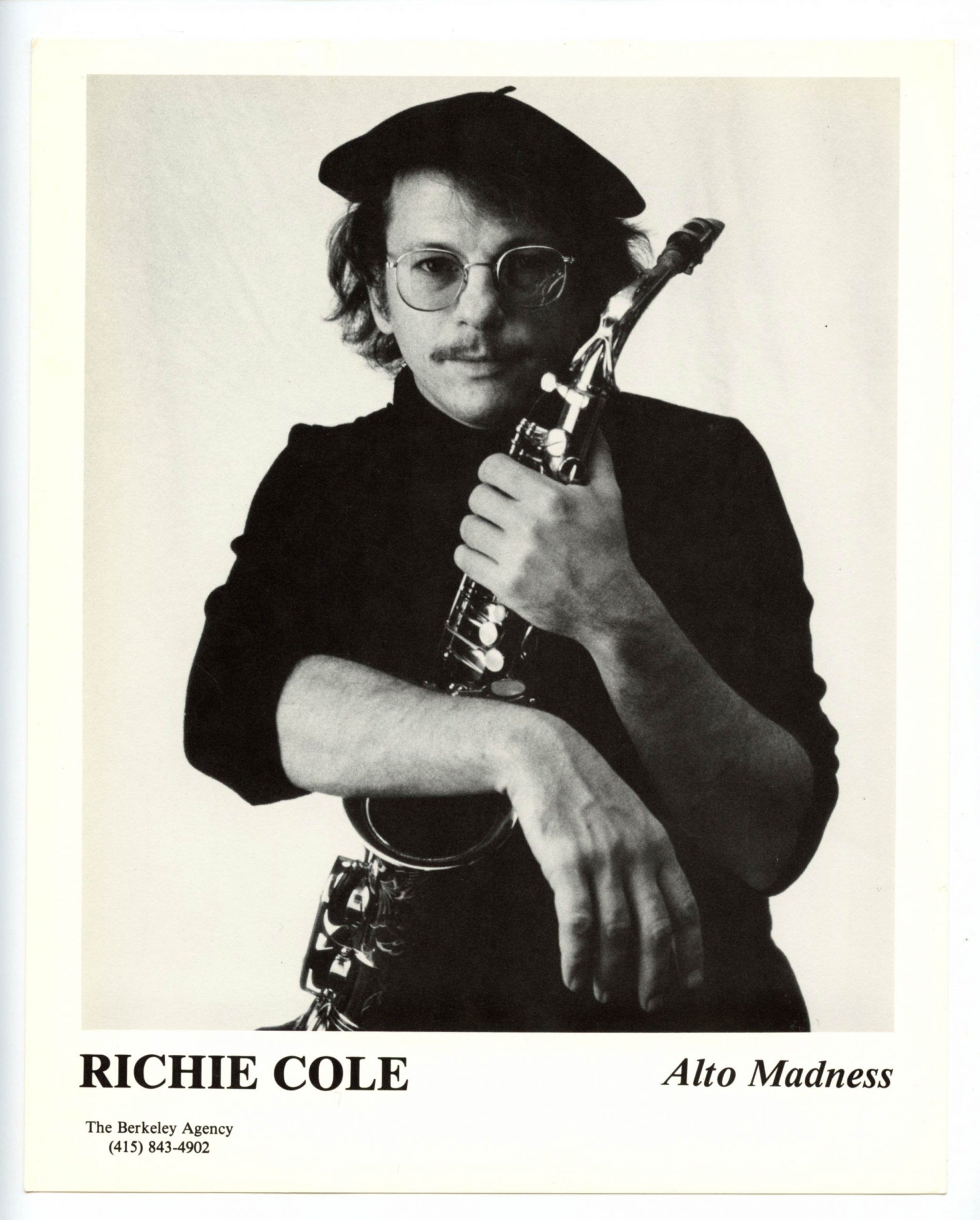 Richie Cole Photo 1970s Publicity Promotion