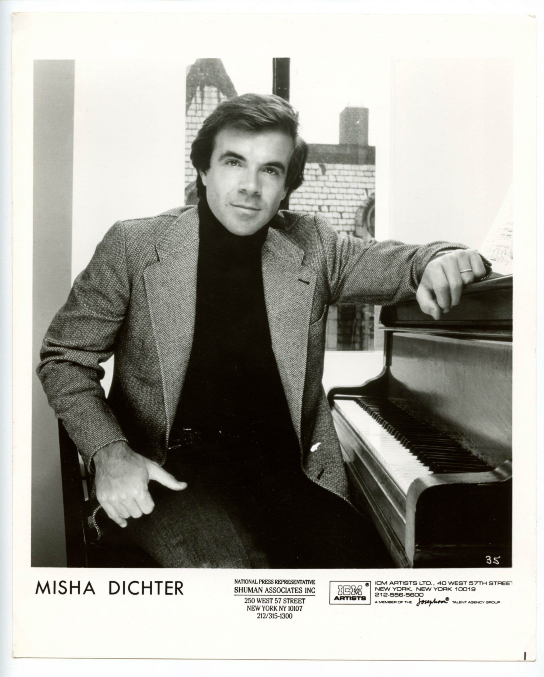 Misha Dichter Photo 1980s Publicity Promotion