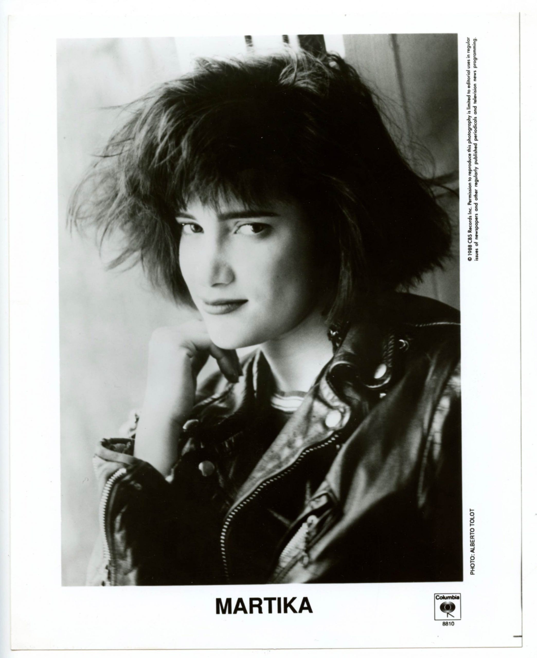 Martika Photo 1980s Columbia Records