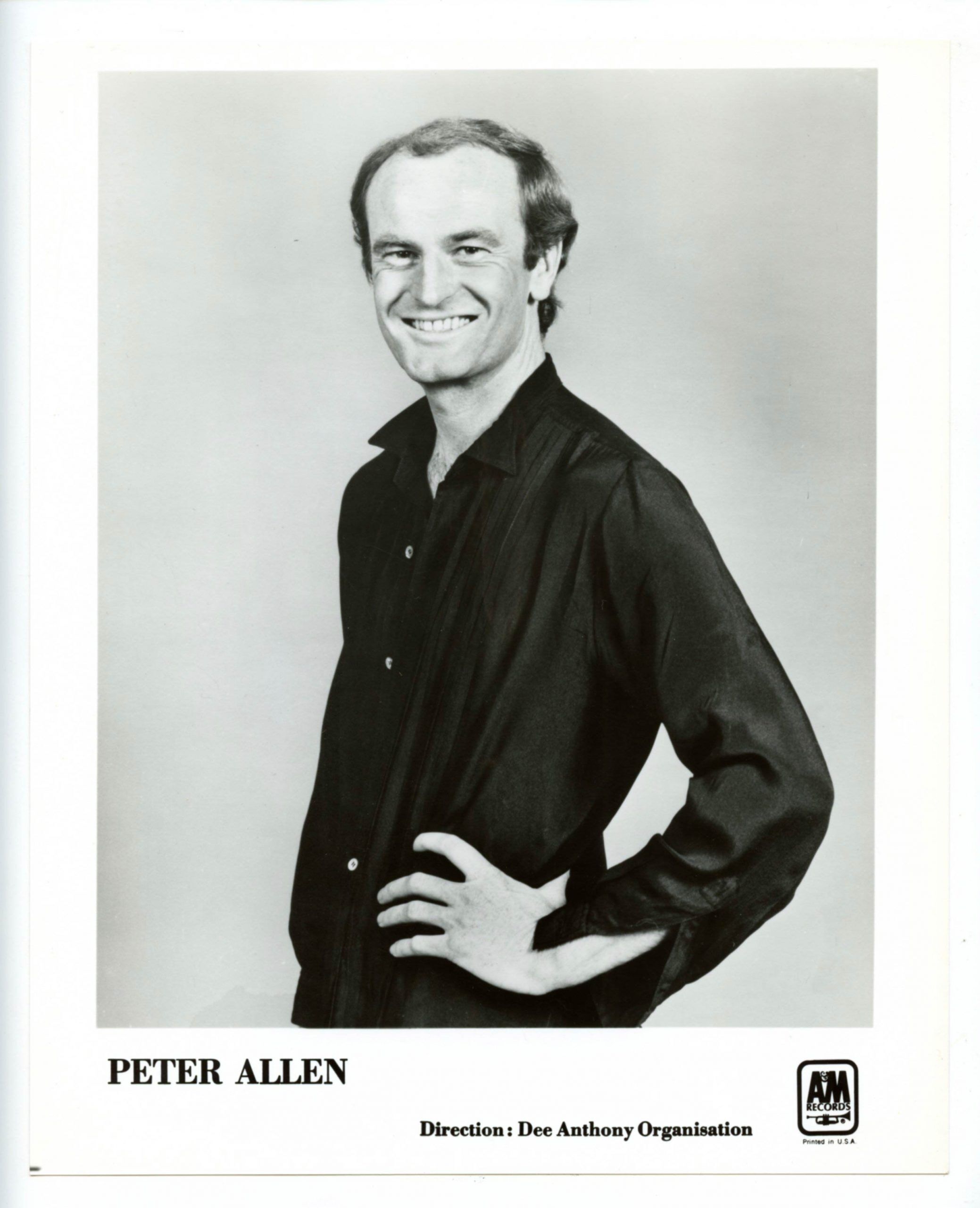 Peter Allen Photo 1970s A&M Records