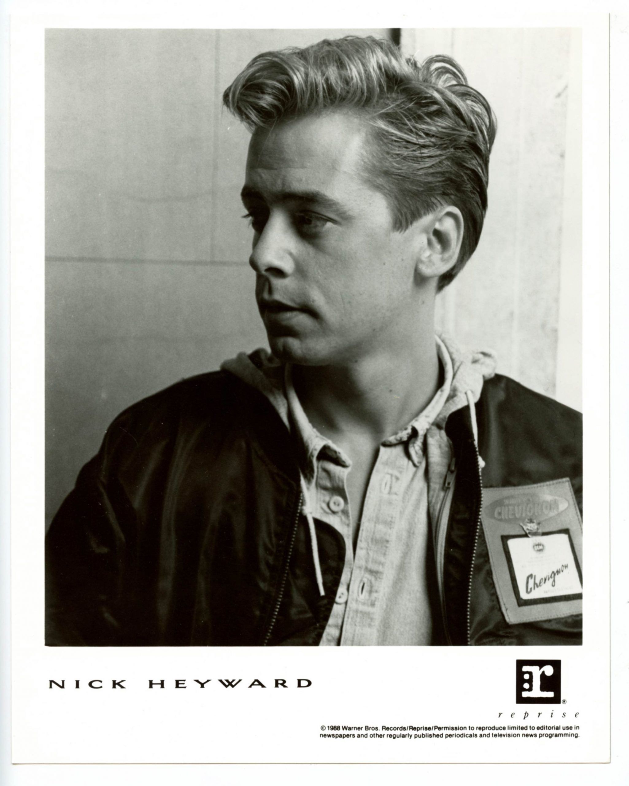 Nick Heyward Photo 19870s Reprise Records