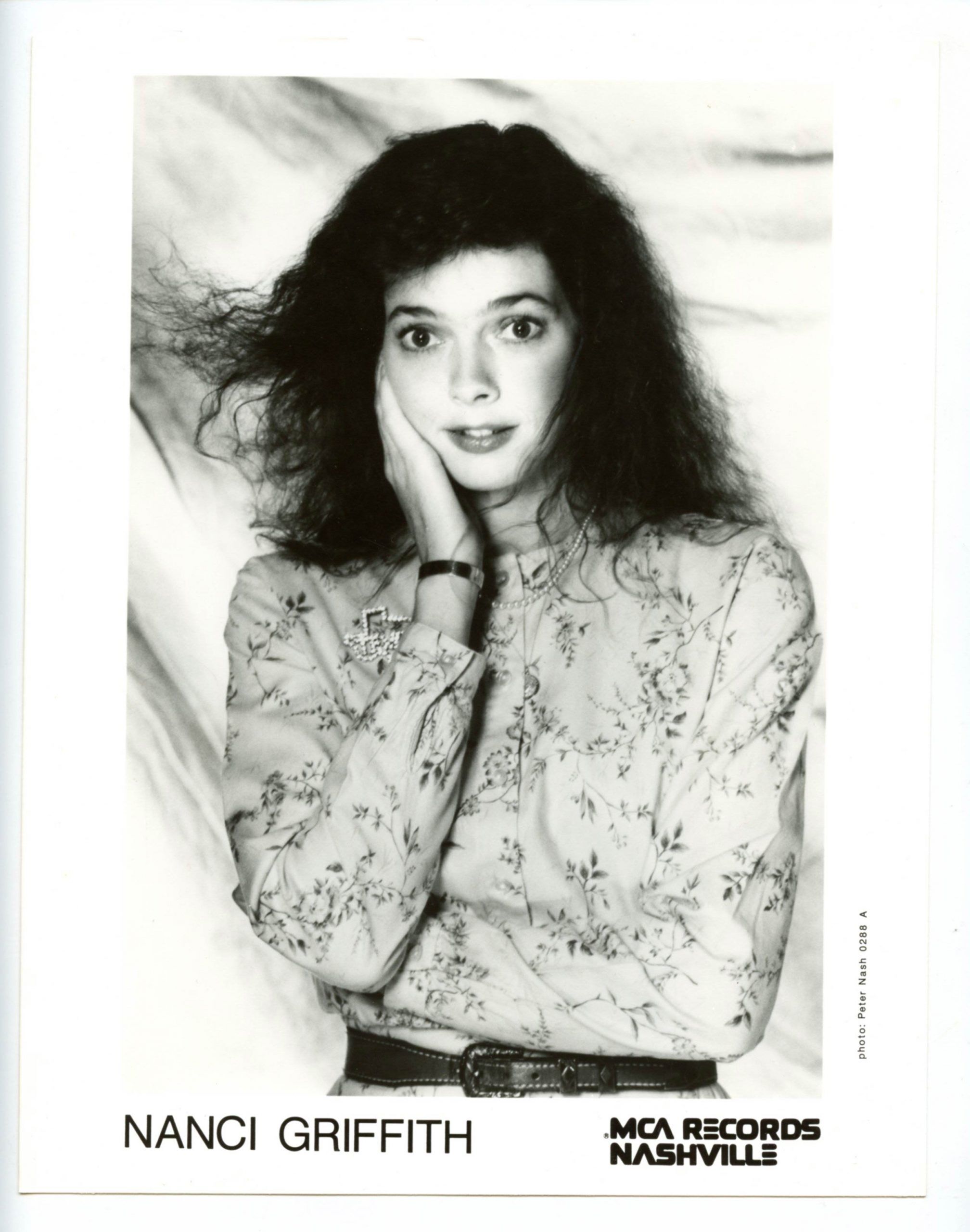 Nanci Griffith Photo 1980s MCA Records