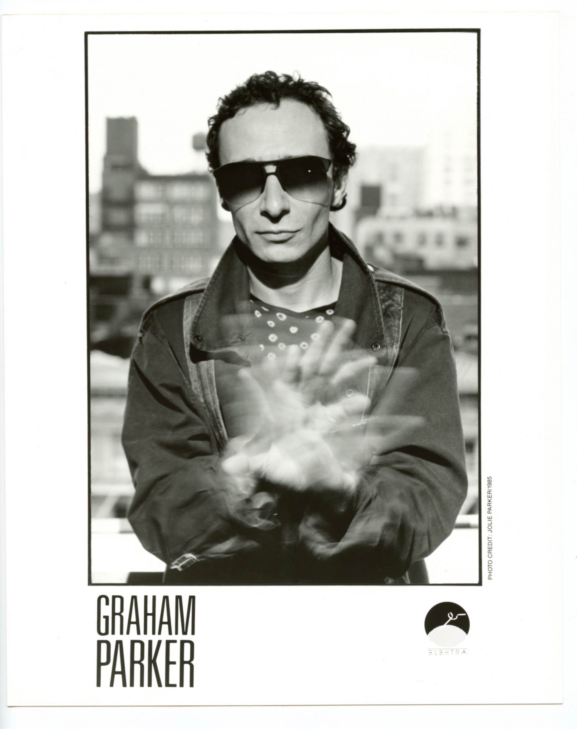 Graham Parker Photo 1985 Elektra Records