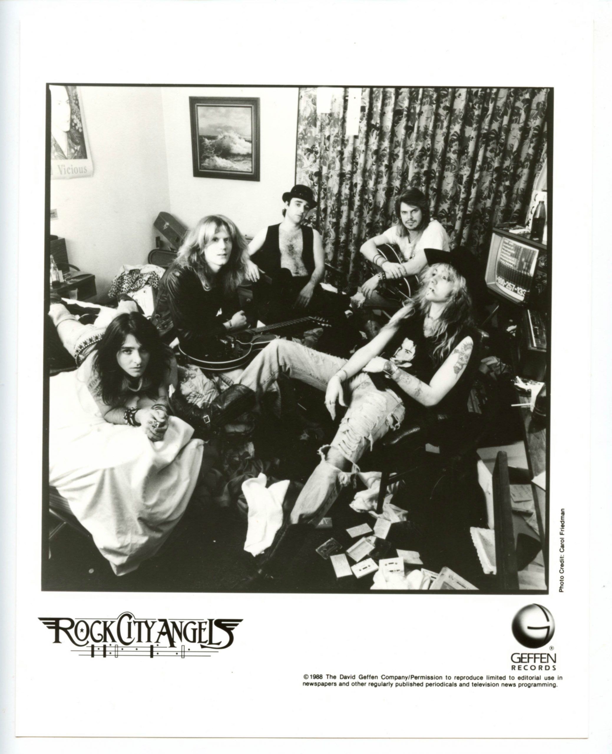 Rock City Angels Photo 1988 Geffen Records