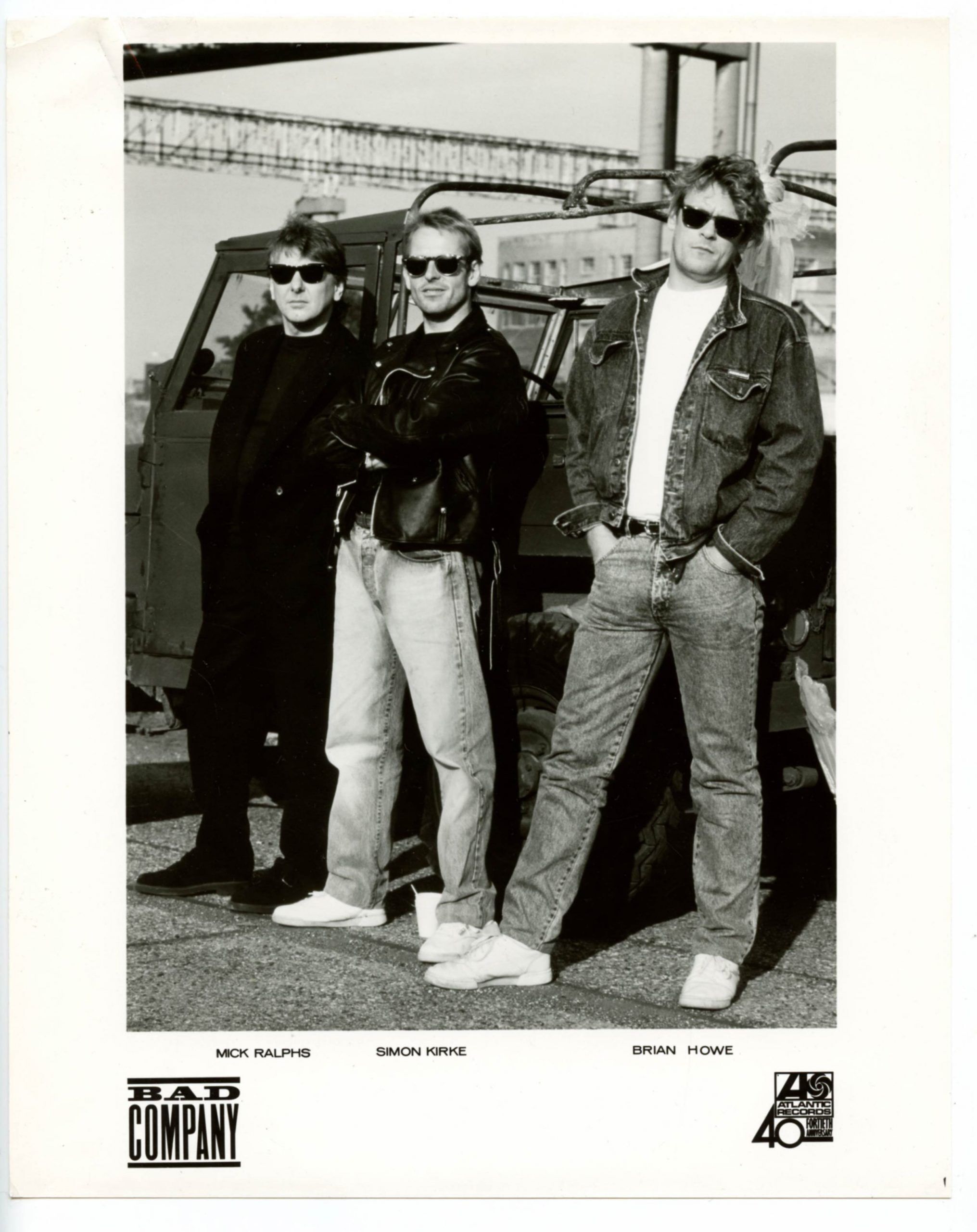 Bad Company Photo 1980s Atlantic Records
