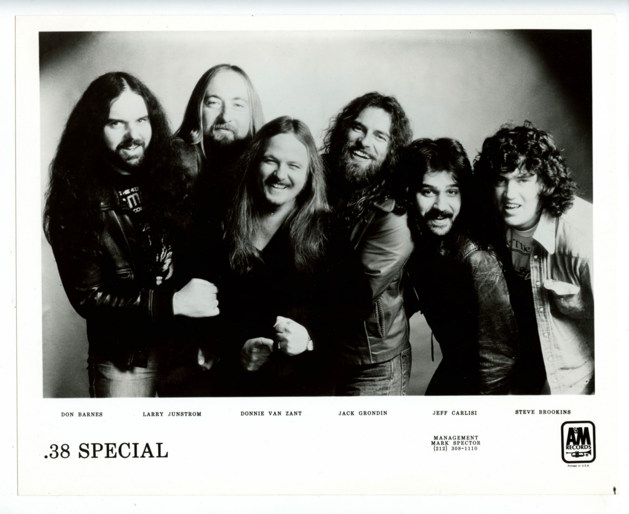 38 Special Photo 1970s A&M Records