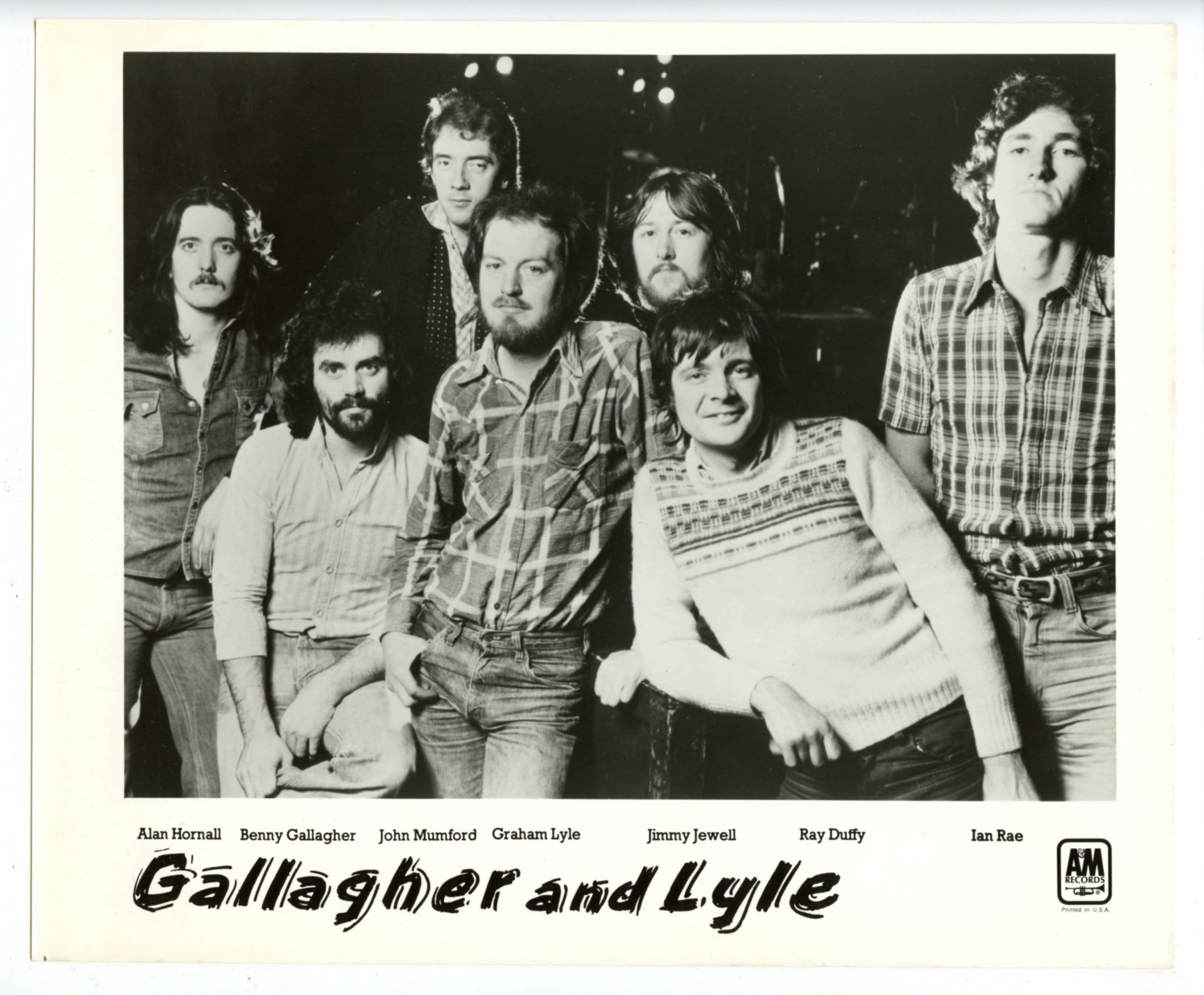 Gallagher And Lyle Photo 1970s A&M Records