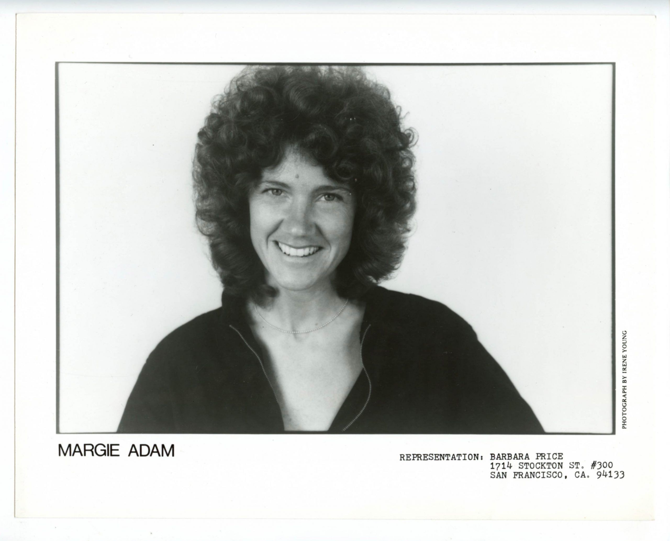 Margie Adam Photo 1970s Publicity Promotion