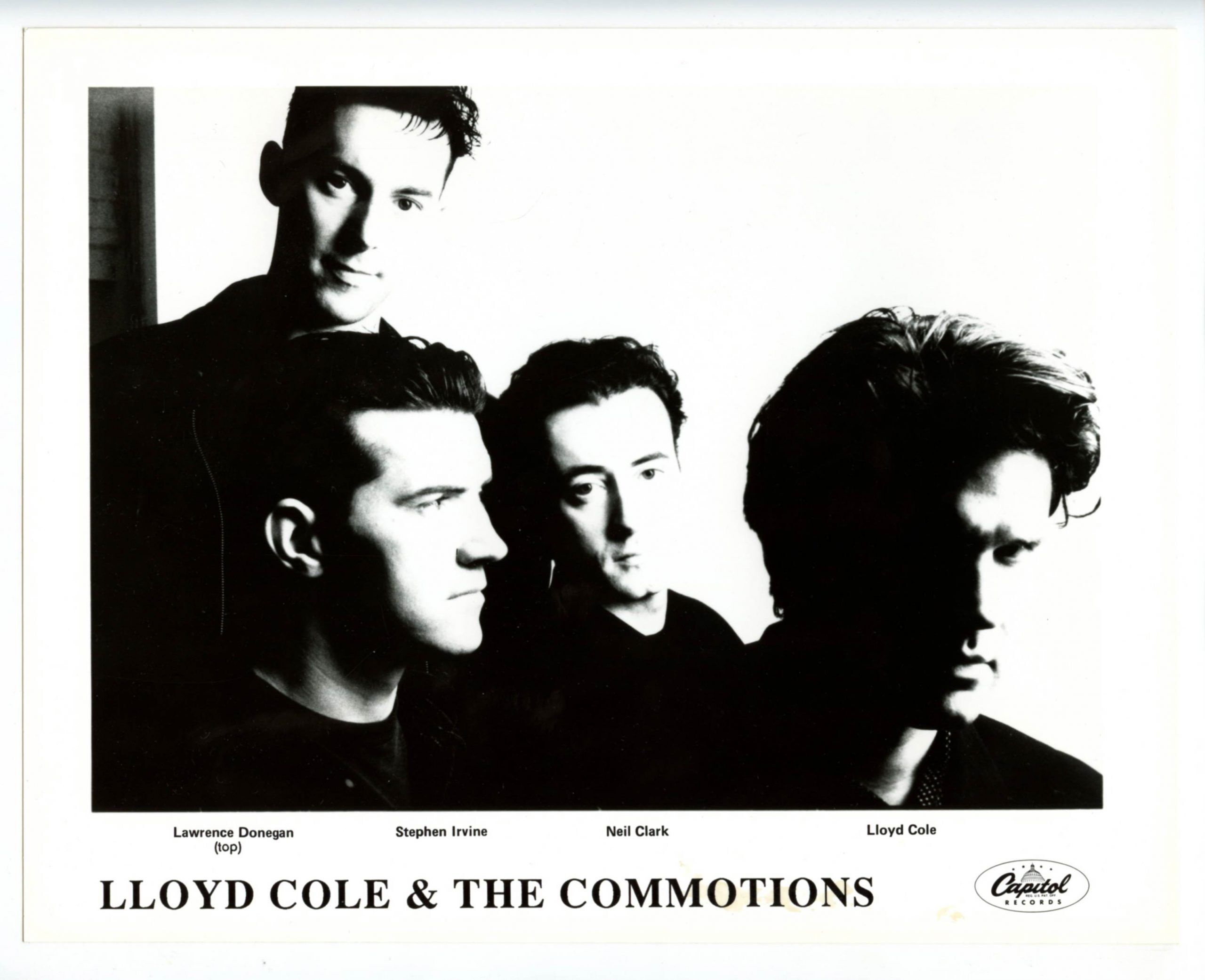 Lloyd Cole & The Commotions Photo 1980s Capitol Records
