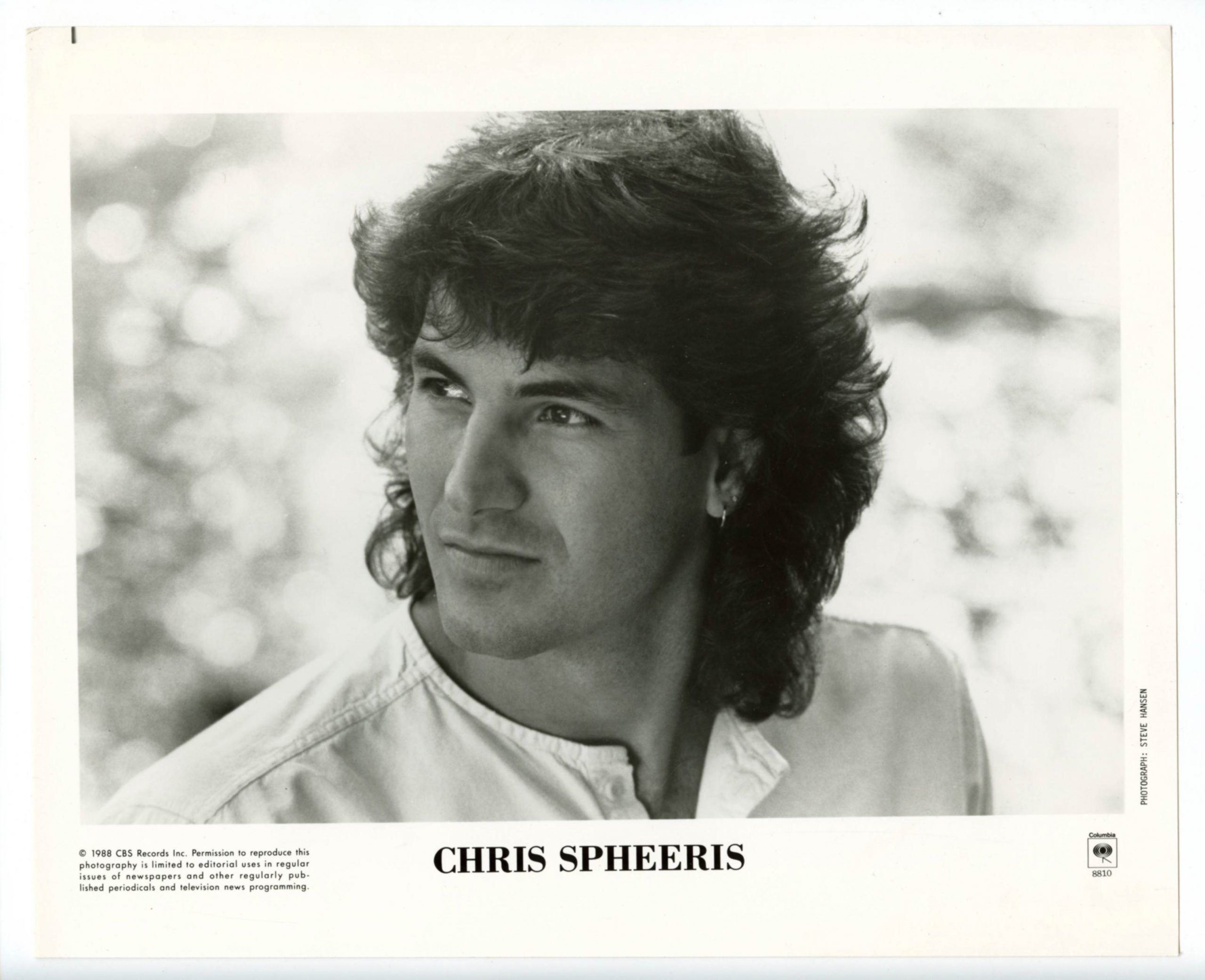 Chris Spheeris Photo 1980s Columbia Records