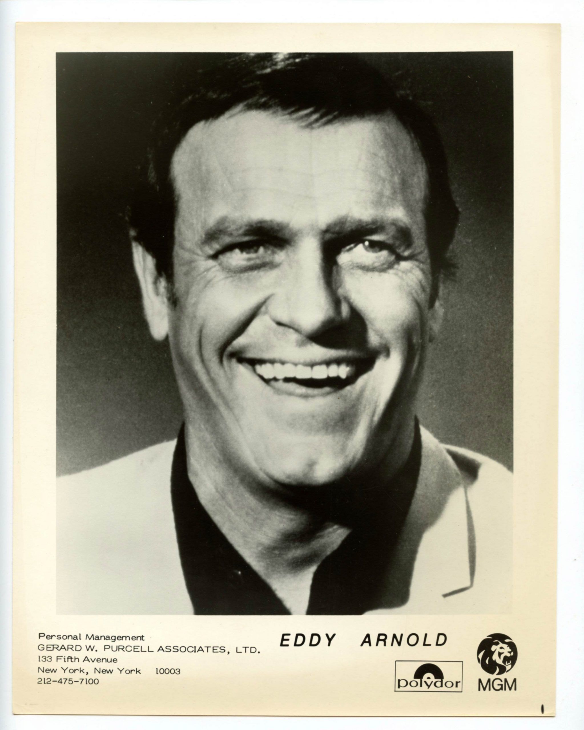 Eddy Arnold Photo 1970s MGM Records