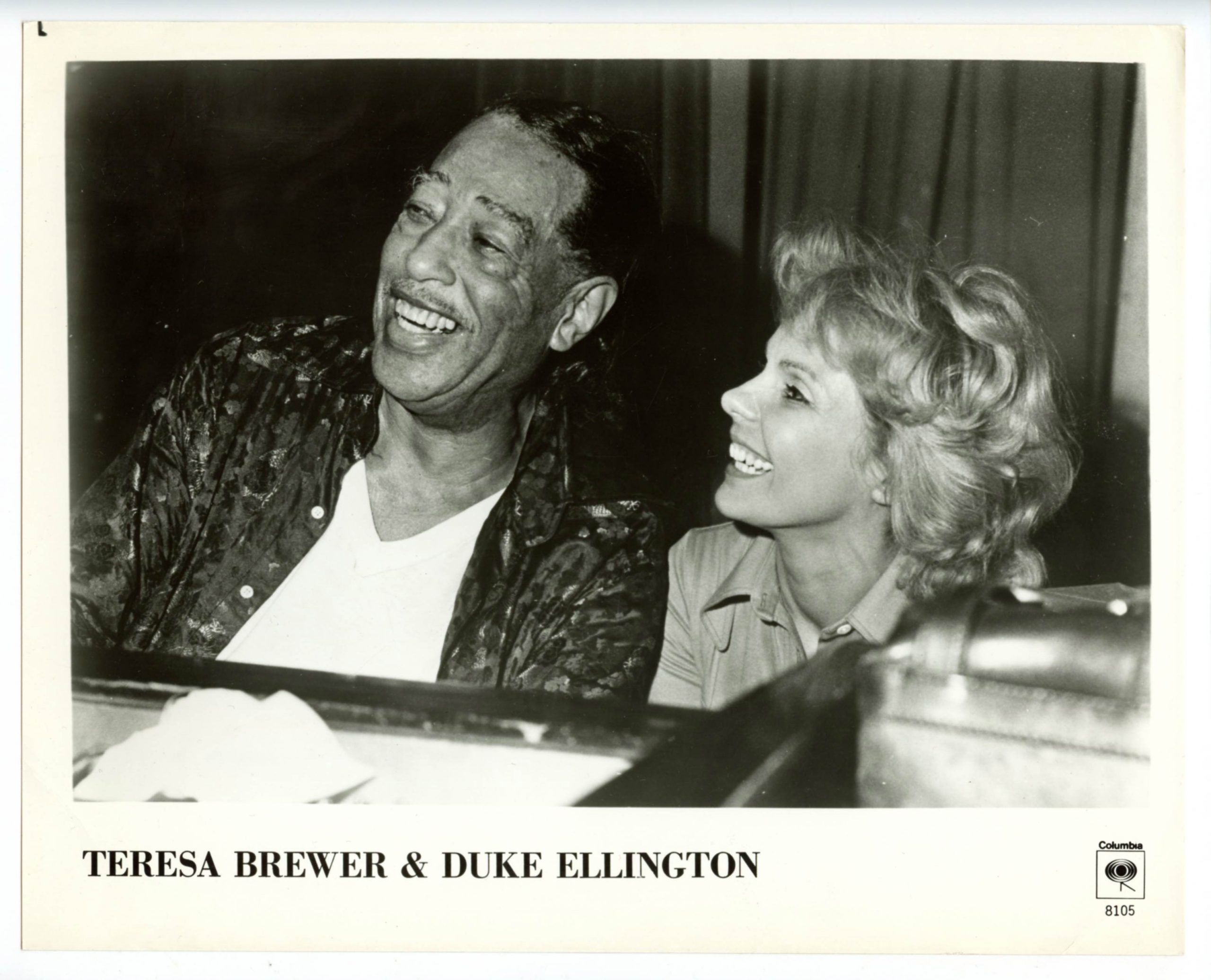 Duke Ellington Teresa Brewer Photo 1981 Columbia Records