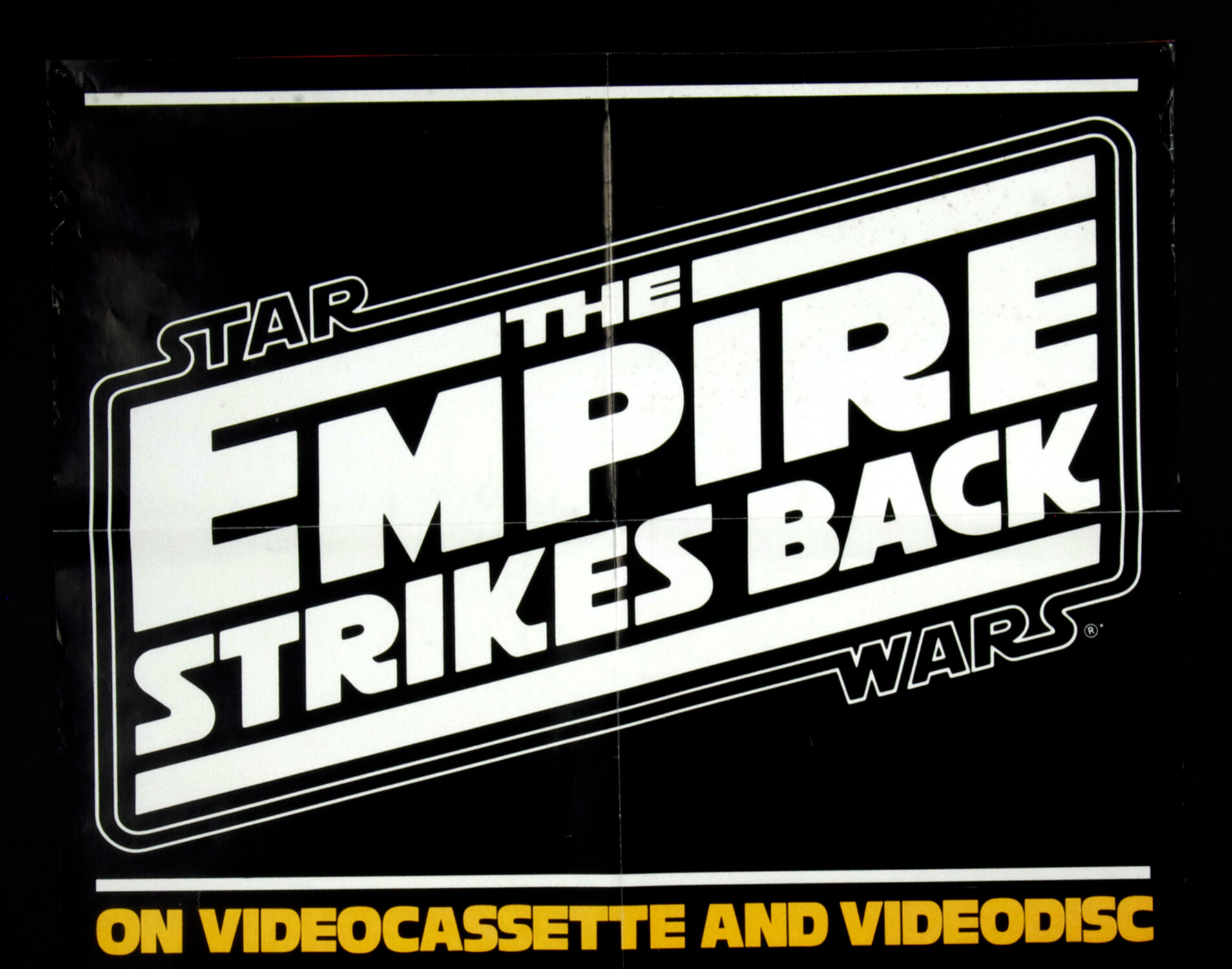 Star Wars Poster Empire Strikes Back Poster 1980 Home Video Promotion