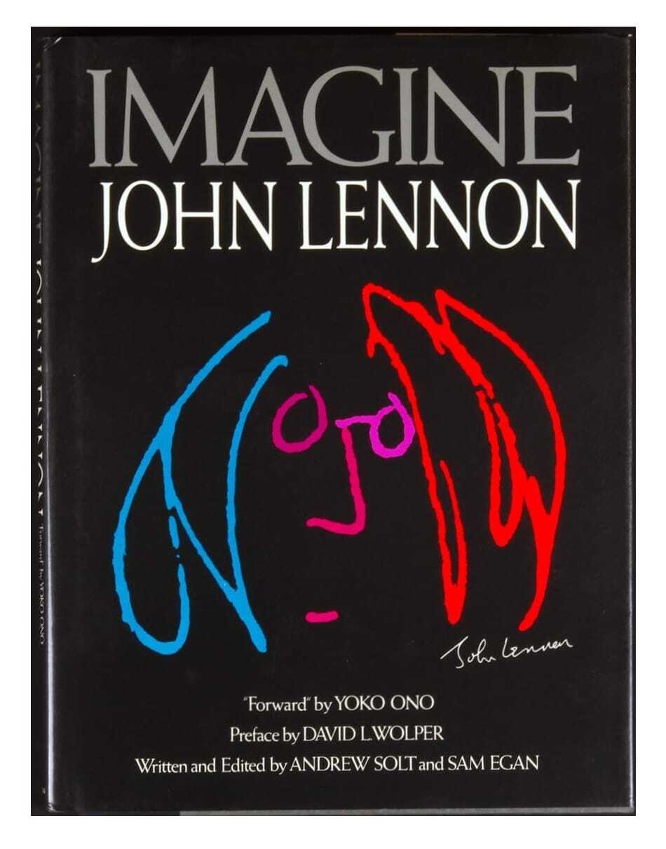 John Lennon Imagine Book 1988 Hard Cover Sam Egan David L Wolper Andrew Solt 