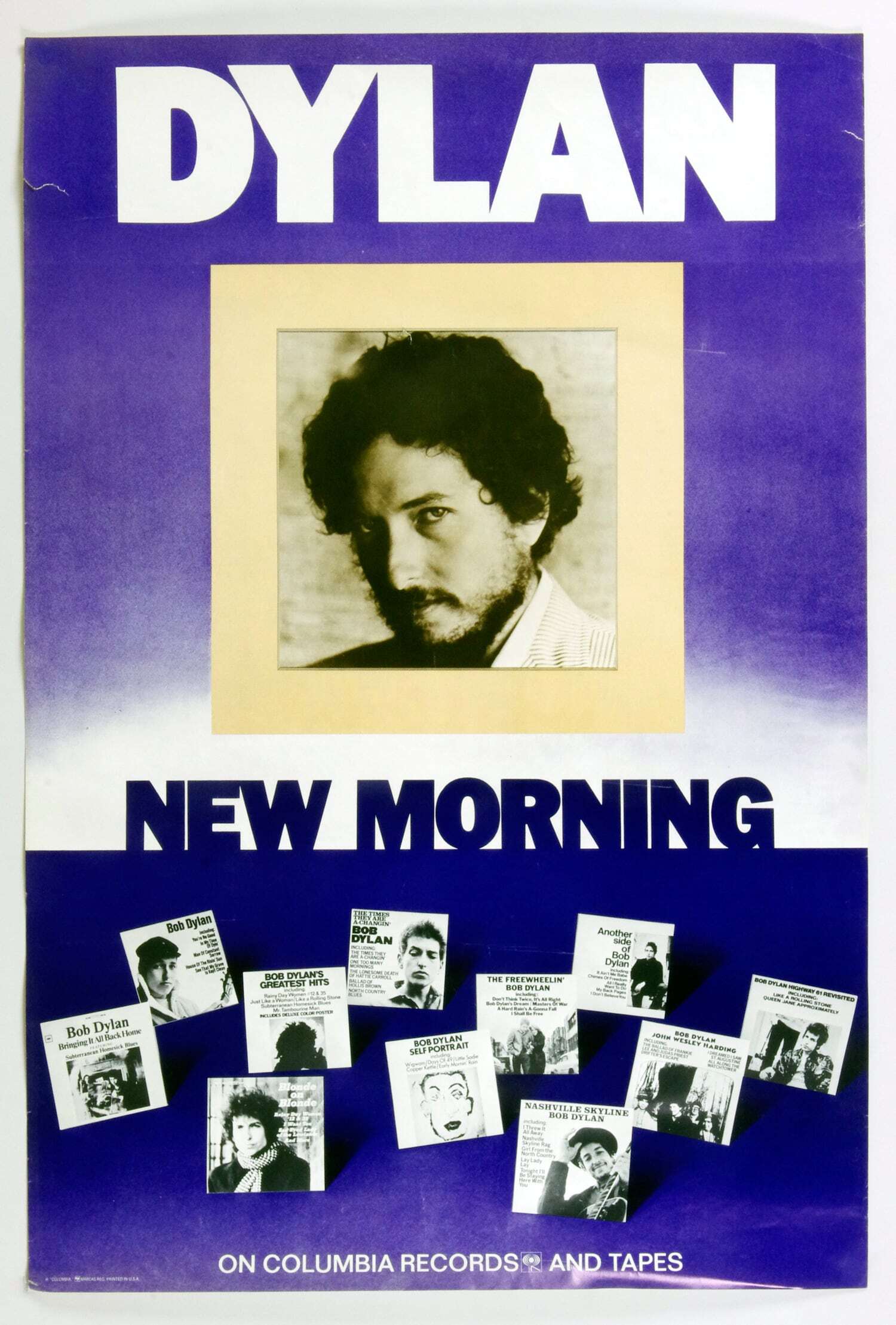 Bob Dylan Poster 1970 New Morning Album Promotion