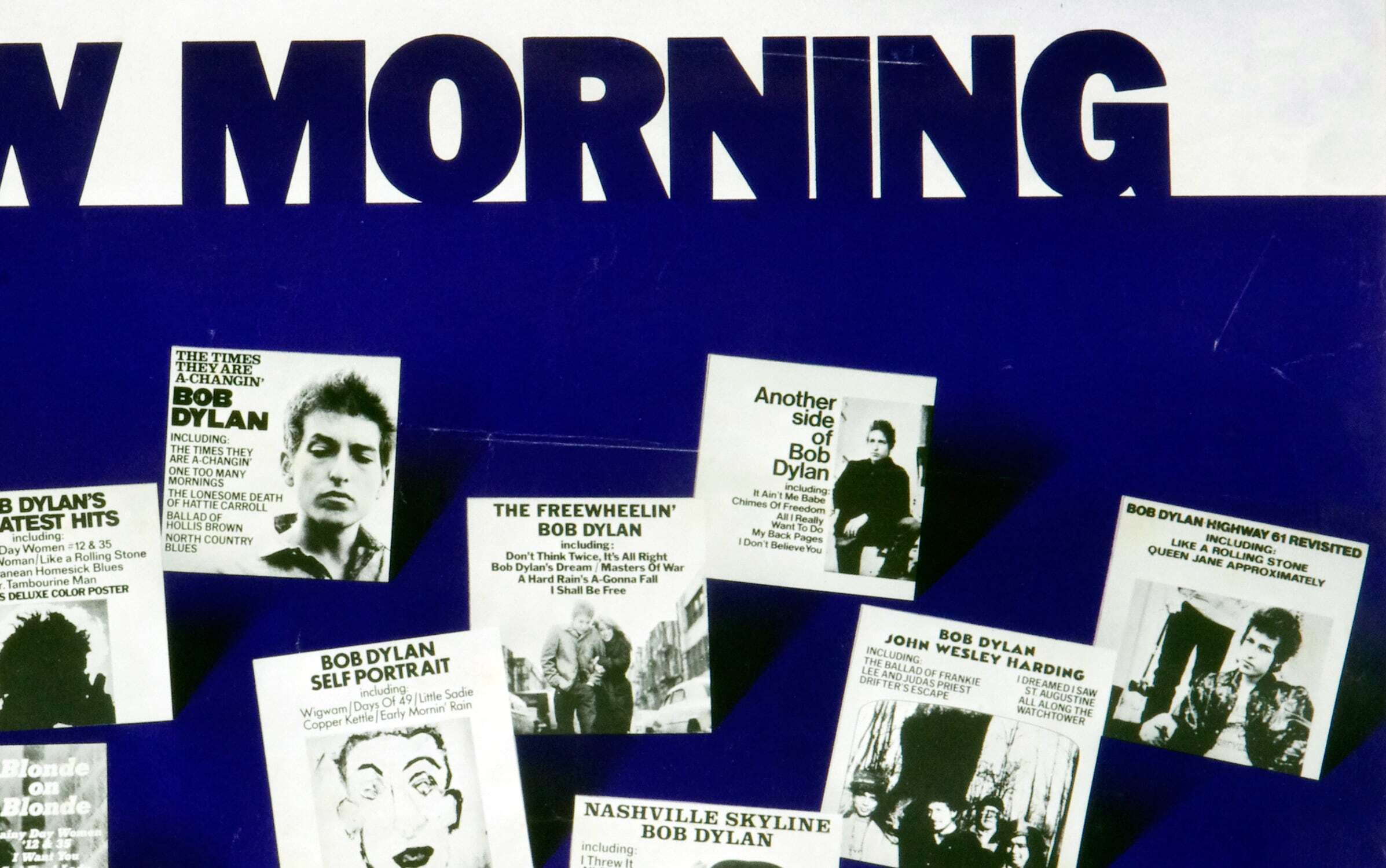 Bob Dylan Poster 1970 New Morning Album Promotion