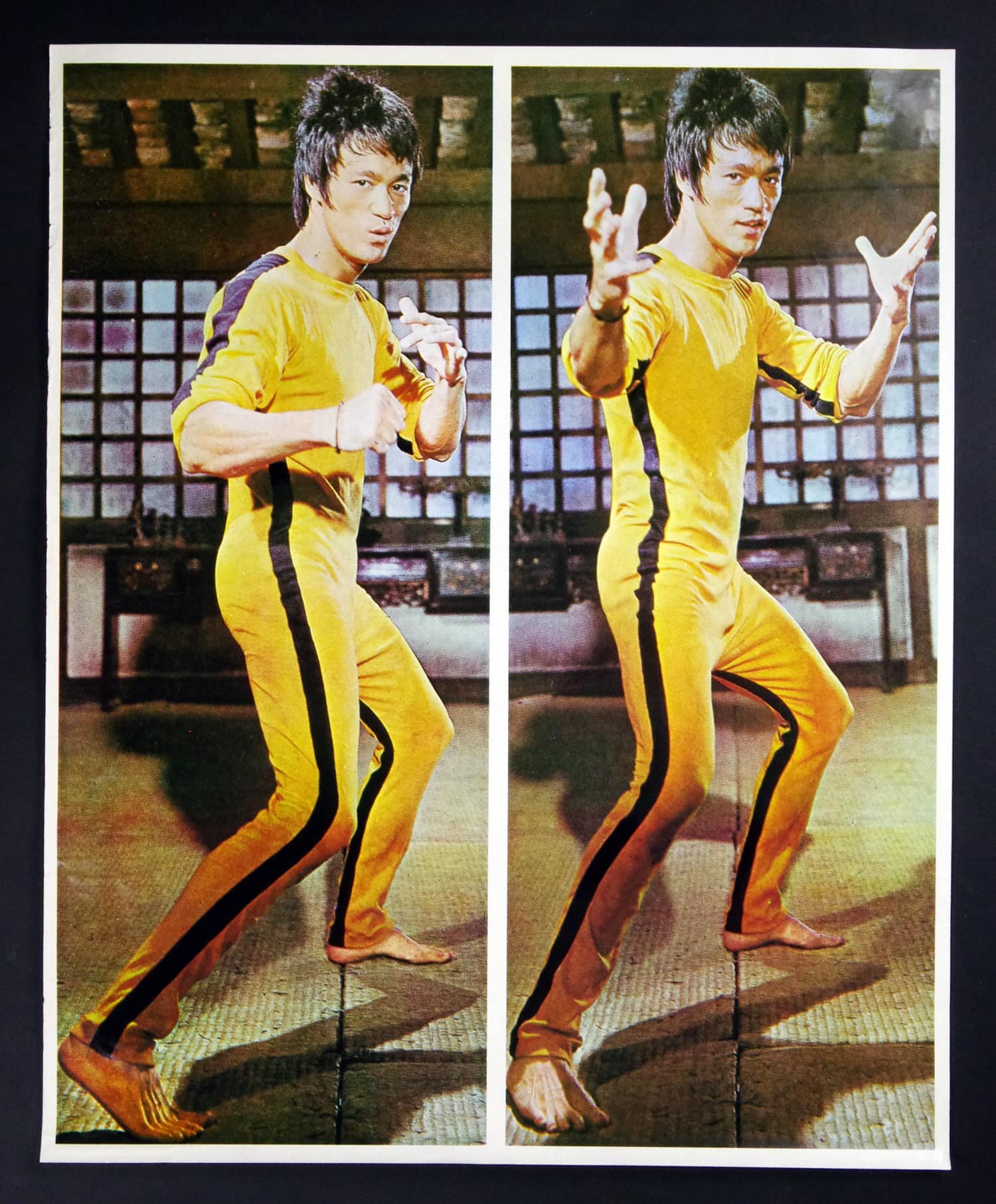 Bruce Lee Poster Game of Death Dual Image 1979 Vintage 23 x 39