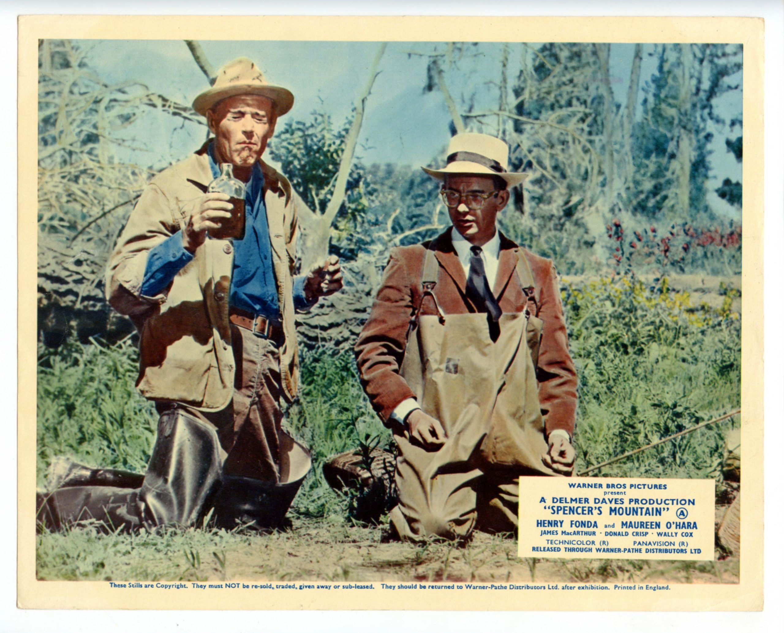 Henry Fonda Wally Cox Photo 1963 Spencer's Mountain Original Vintage