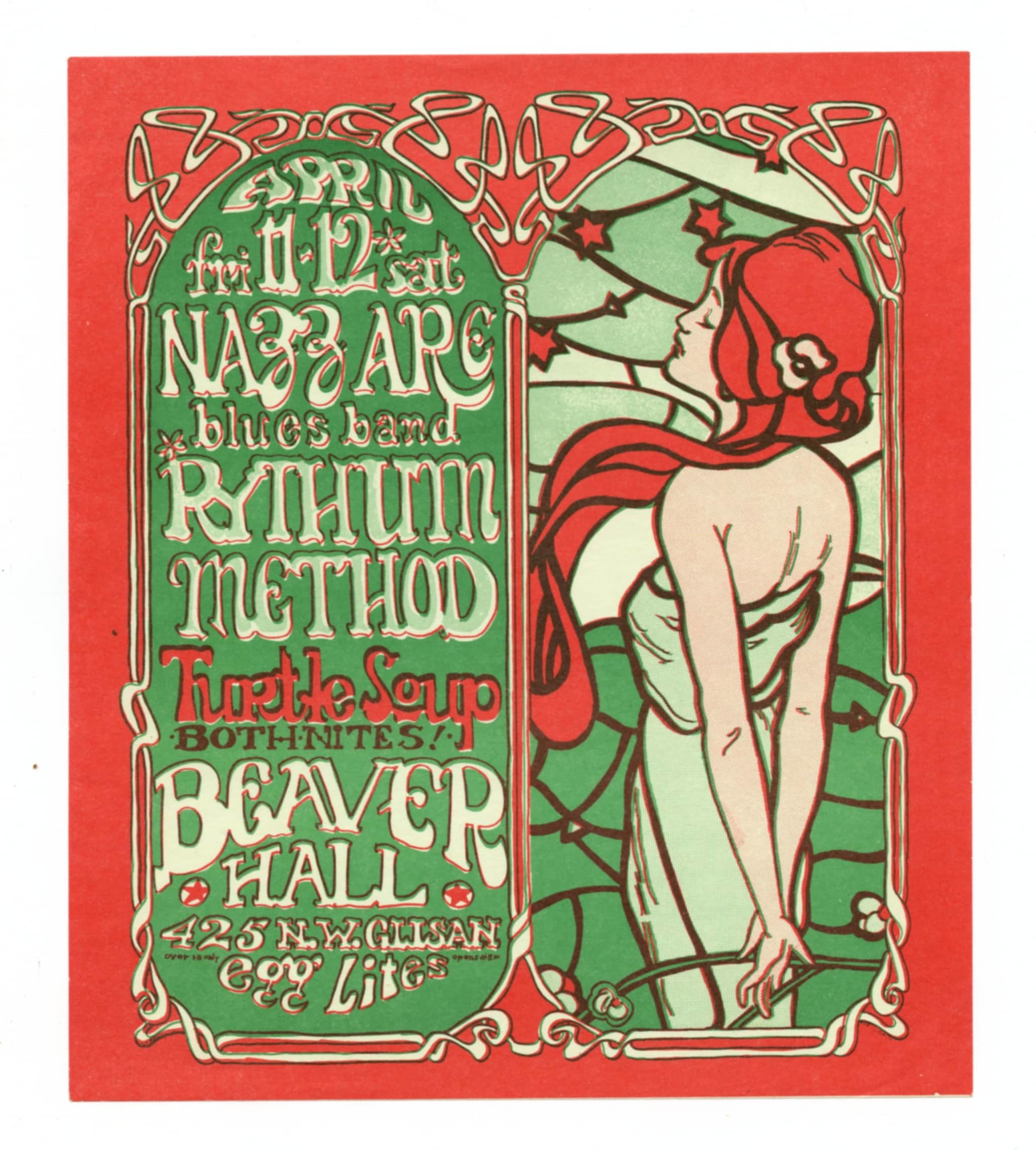 Beaver Hall Handbill 1969 Apr 11 Nazz Are Blues Band