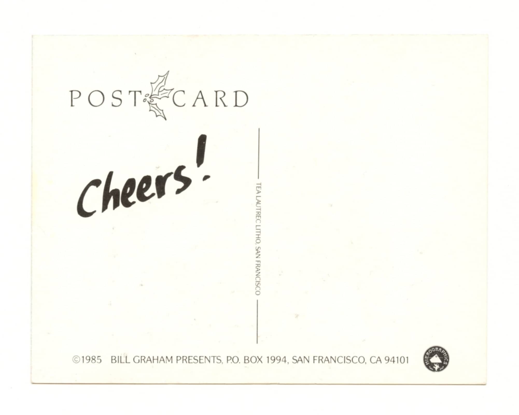 Bill Graham Presents Postcard 1985 Happy Holidays Greeting